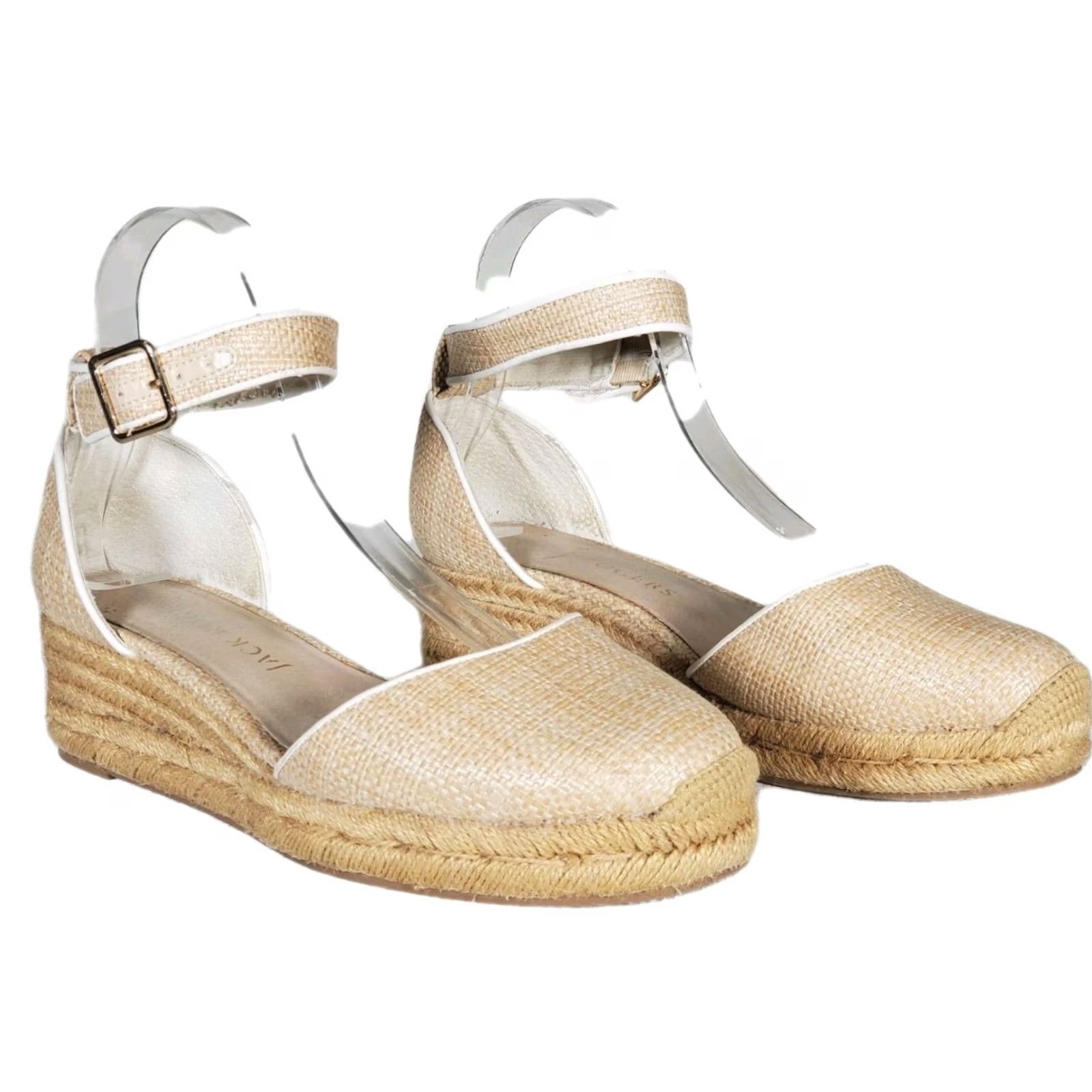 Jack Rogers VINTAGE Jack Rogers Palmer Espadrille Sandals Closed Toe Natural Women’s 9 M NFTW? Size US 9 / IT 39 - 2 Thumbnail