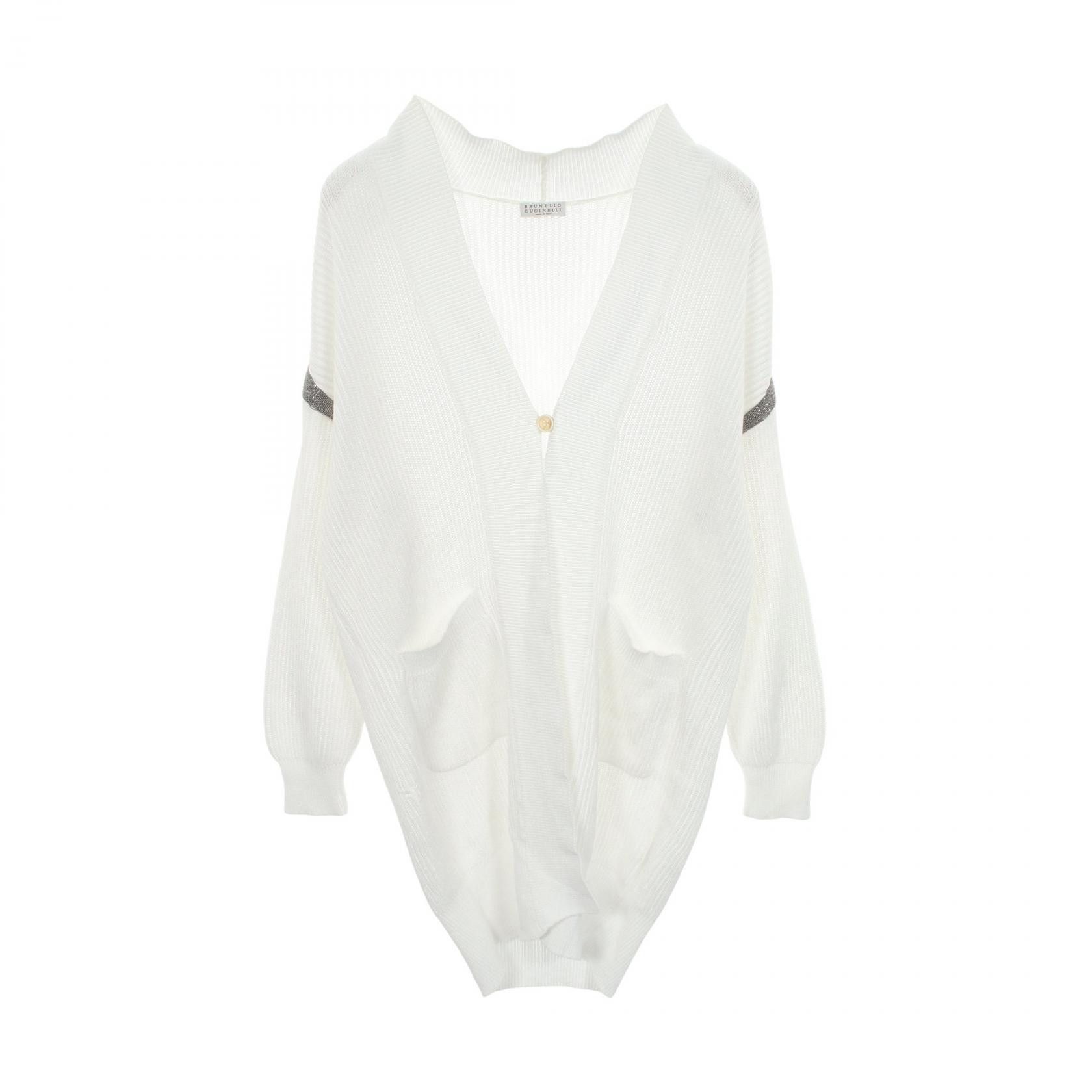 Brunello Cucinelli Brunello Cucinelli Brunello Cucinelli Cotton Long Cardigan Textile Tops DUTY FREE for USA Size ONE SIZE - 1 Thumbnail