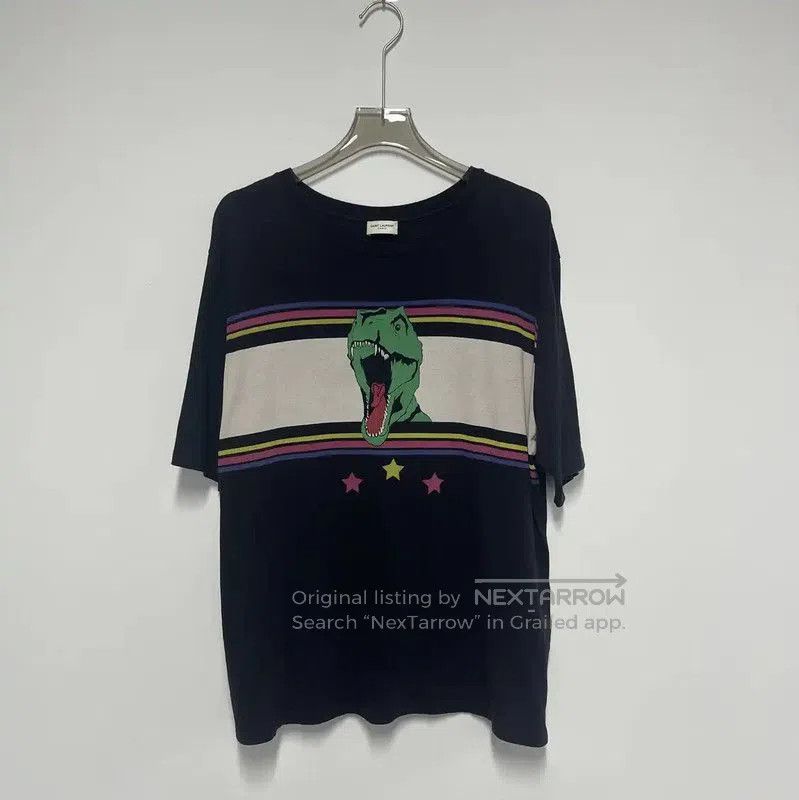 Yves Saint Laurent YSL Black Cotton Graphic Short Sleeve T-Shirt . Size M / US 6-8 / IT 42-44 - 1 Thumbnail