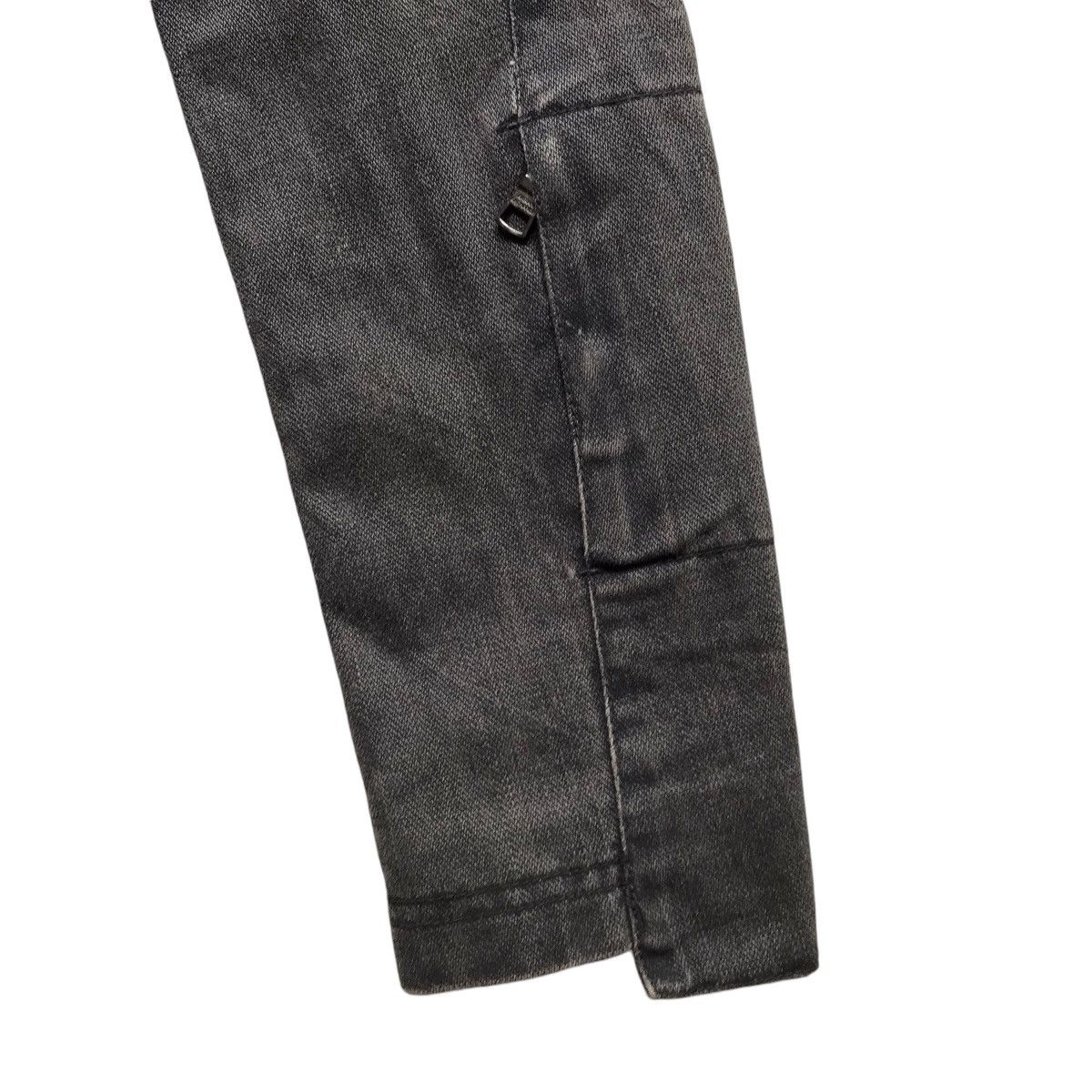 Armani Exchange VINTAGE ARMANI EXCHANGE RACING BIKER DENIM JACKET Size US XS / EU 42 / 0 - 5 Thumbnail