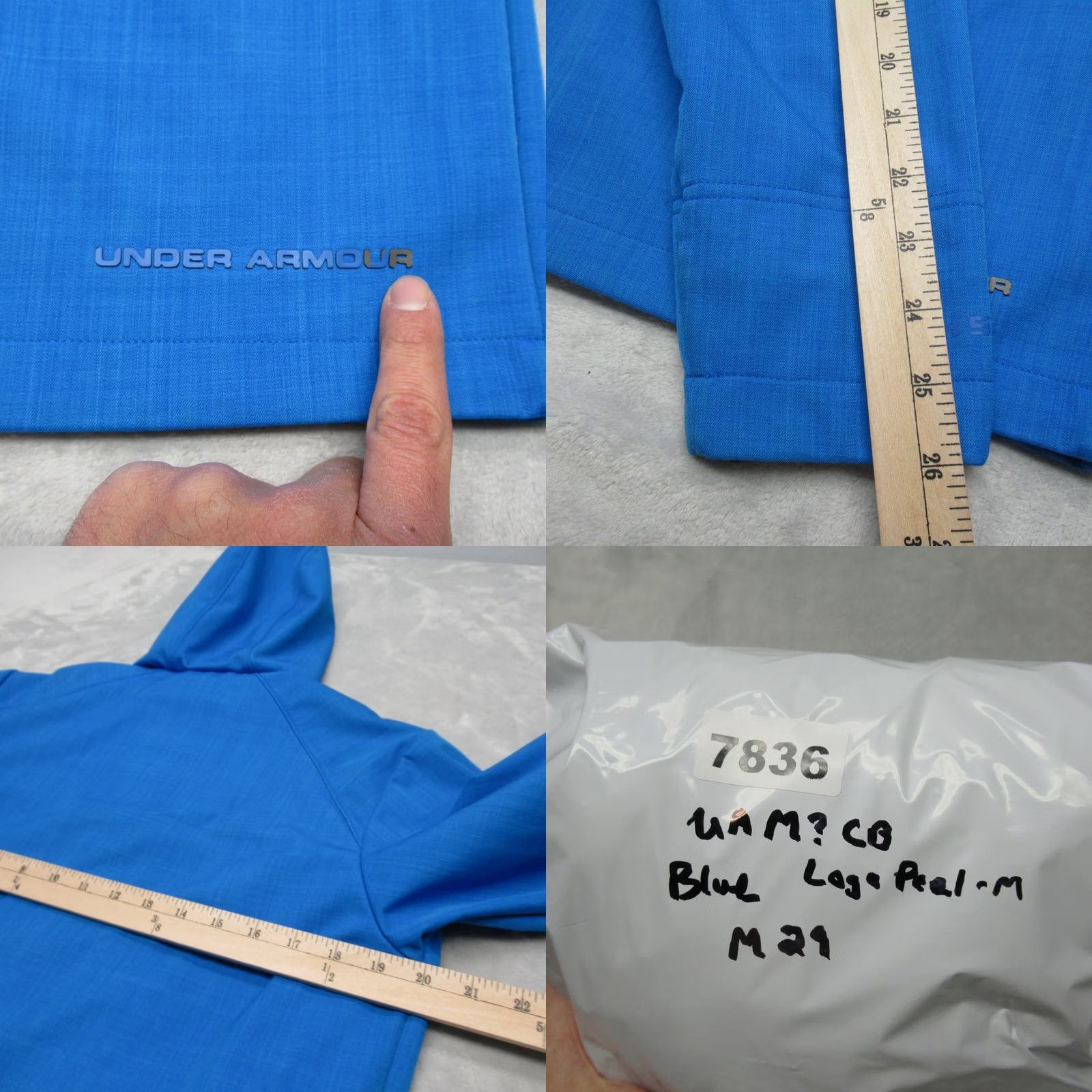 Under Armour Under Armour Storm Jacket Mens Small Blue Hooded Water Resistant Full Zip Size US S / EU 44-46 / 1 - 10 Thumbnail