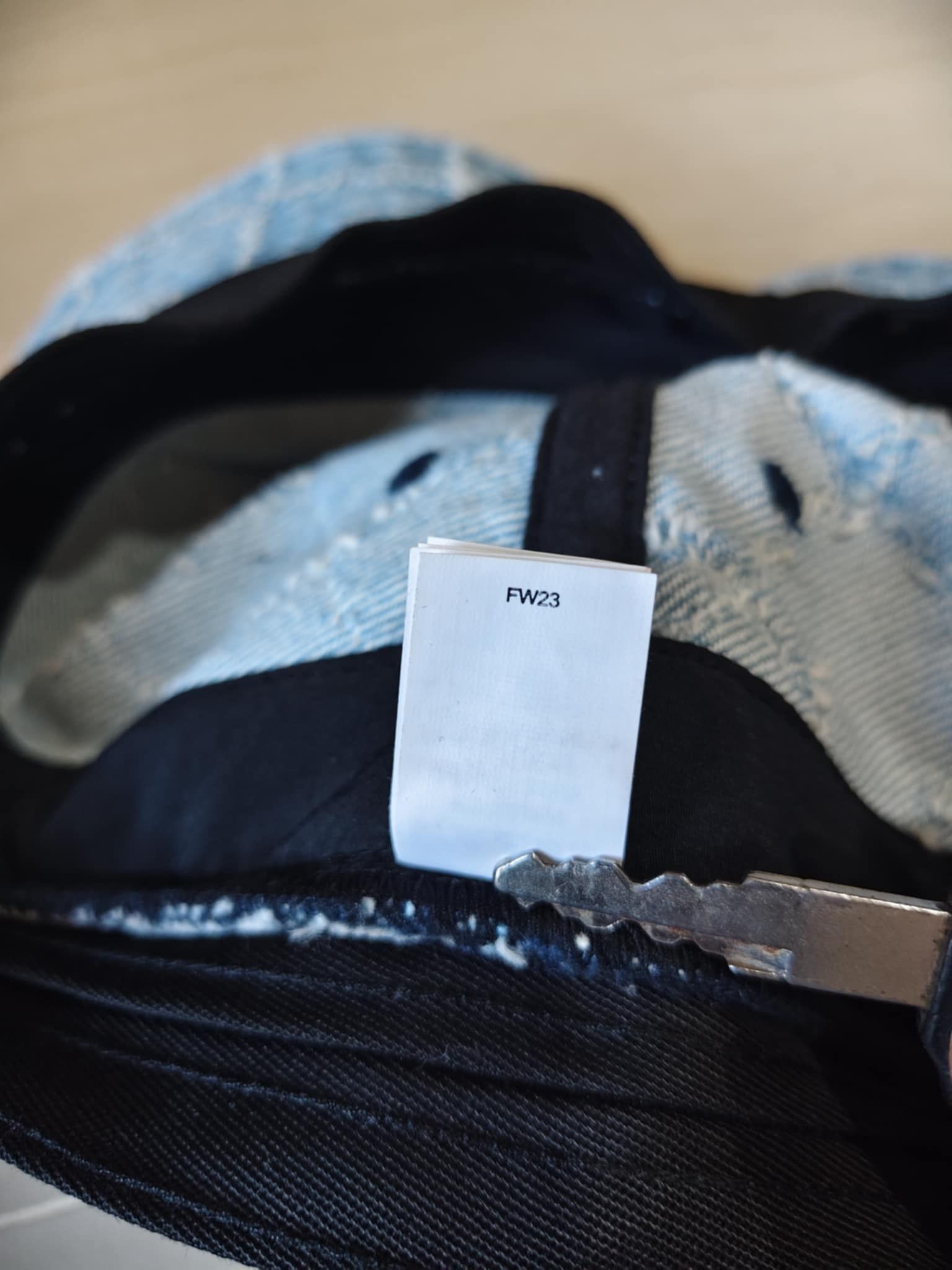 Supreme FW23 Supreme Punched Denim Crusher Blue Size ONE SIZE - 8 Thumbnail