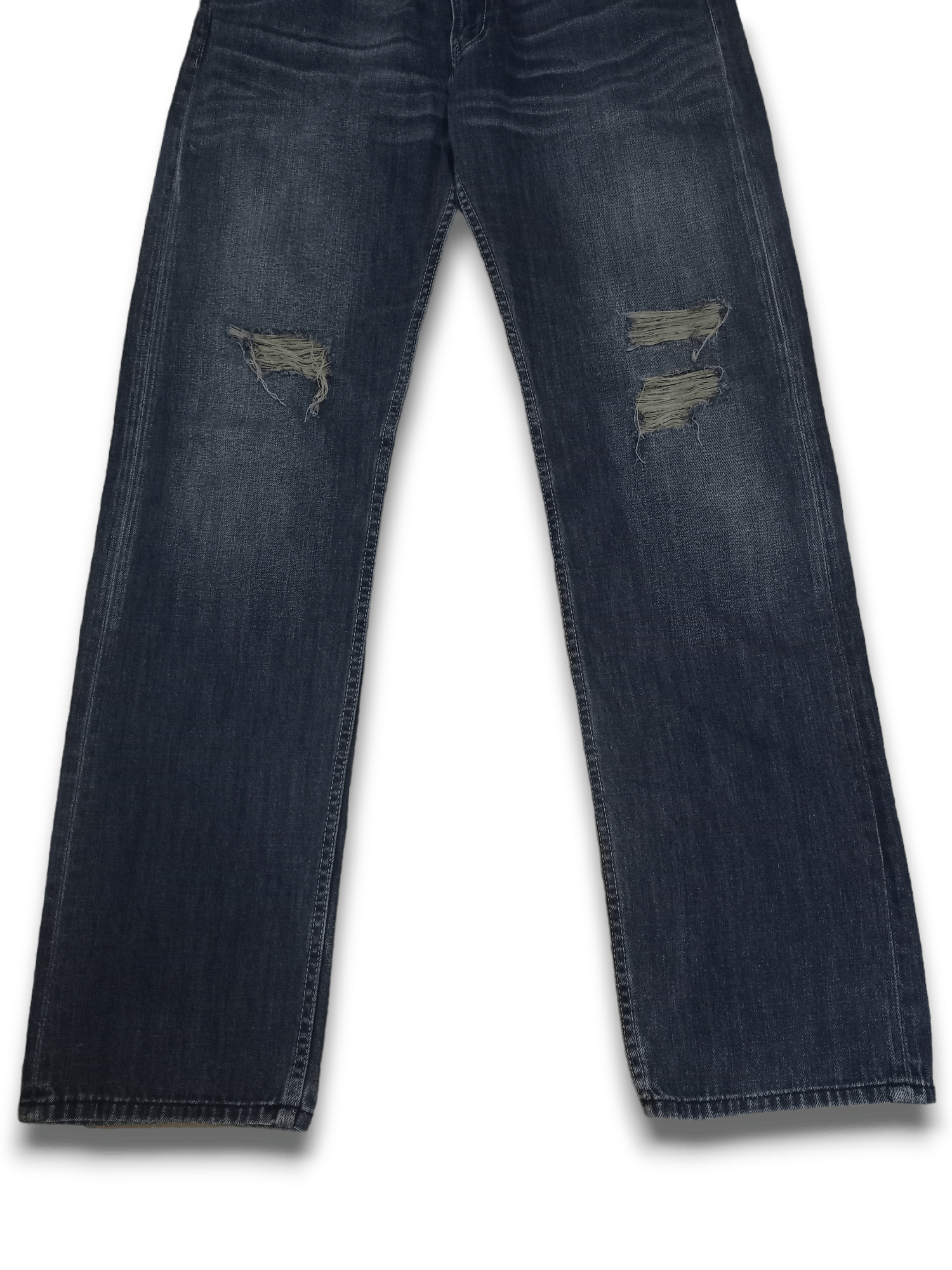 Japanese Brand Vintage Villand Blue Wash Distressed Loose Jeans 32x31 Size US 32 / EU 48 - 7 Thumbnail