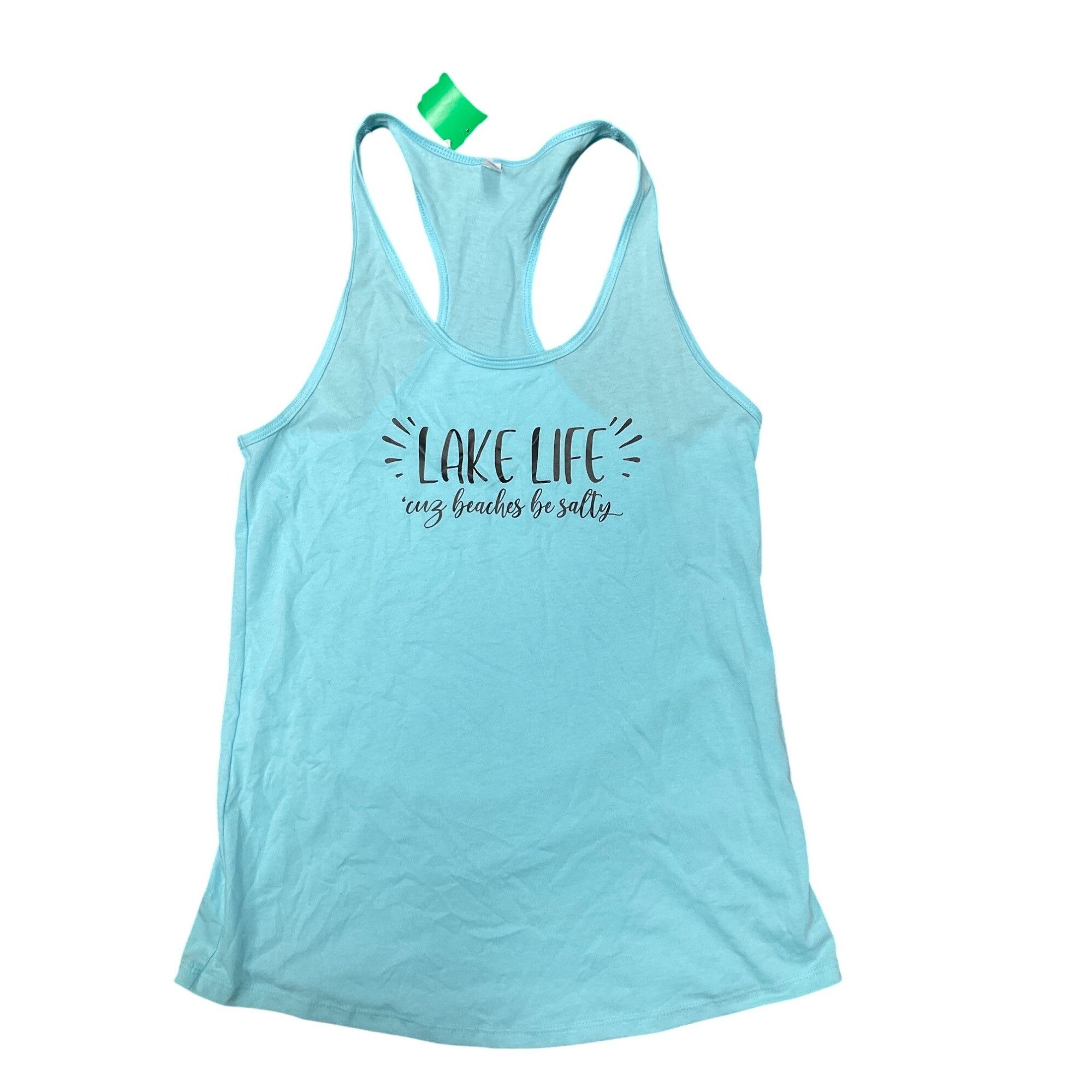 Next Level Friday Night Waffles Lake Life "Cuz Beaches Be Salty" Blue R Size XL / US 12-14 / IT 48-50 - 1 Thumbnail