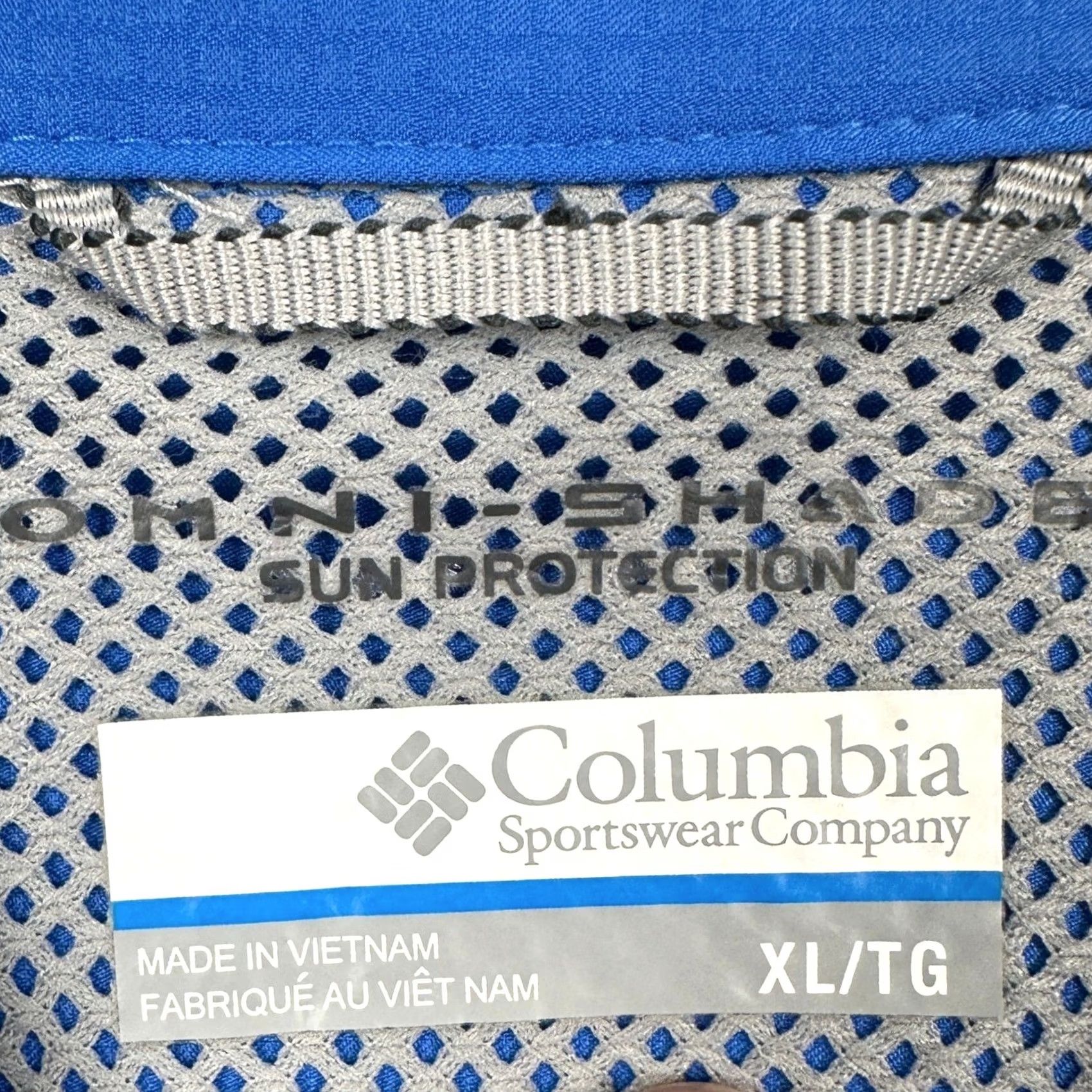 Vintage Columbia Shirt Button-Up Mens XL Blue Vented Pocket Omni-Shade Fishing Hiking Size US XL / EU 56 / 4 - 4 Thumbnail