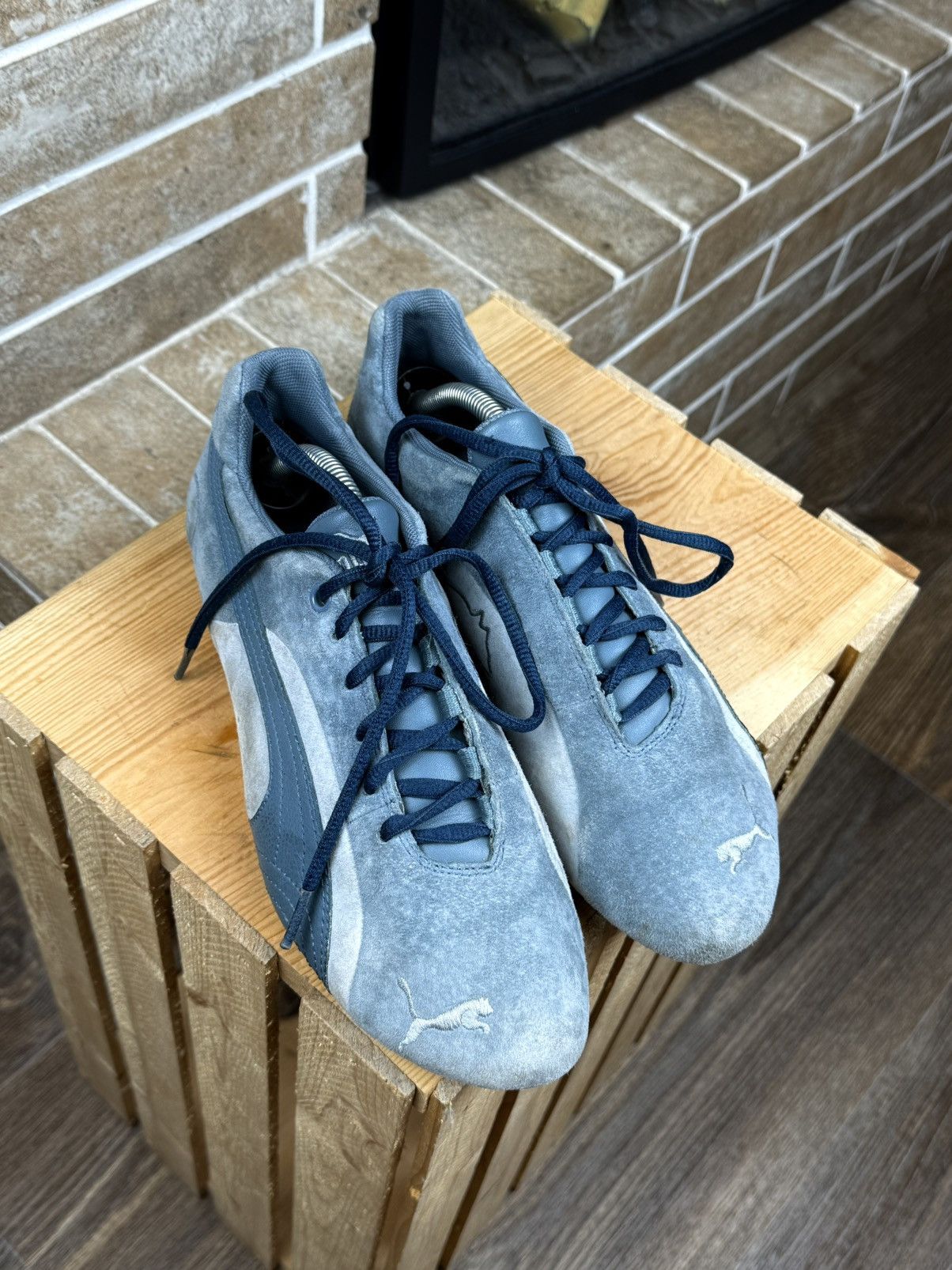 Puma Puma SppedCat Baby Blue Y2K Suede Low Top Shoes SIze US:9 Size US 9 / IT 39 - 6 Thumbnail