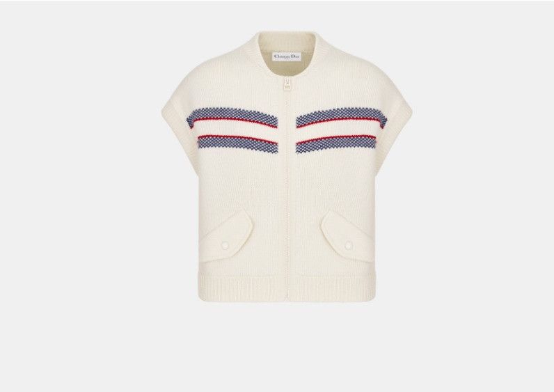 Dior o1w1db10325 414G19 Vest in White Size S / US 4 / IT 40 - 1 Thumbnail
