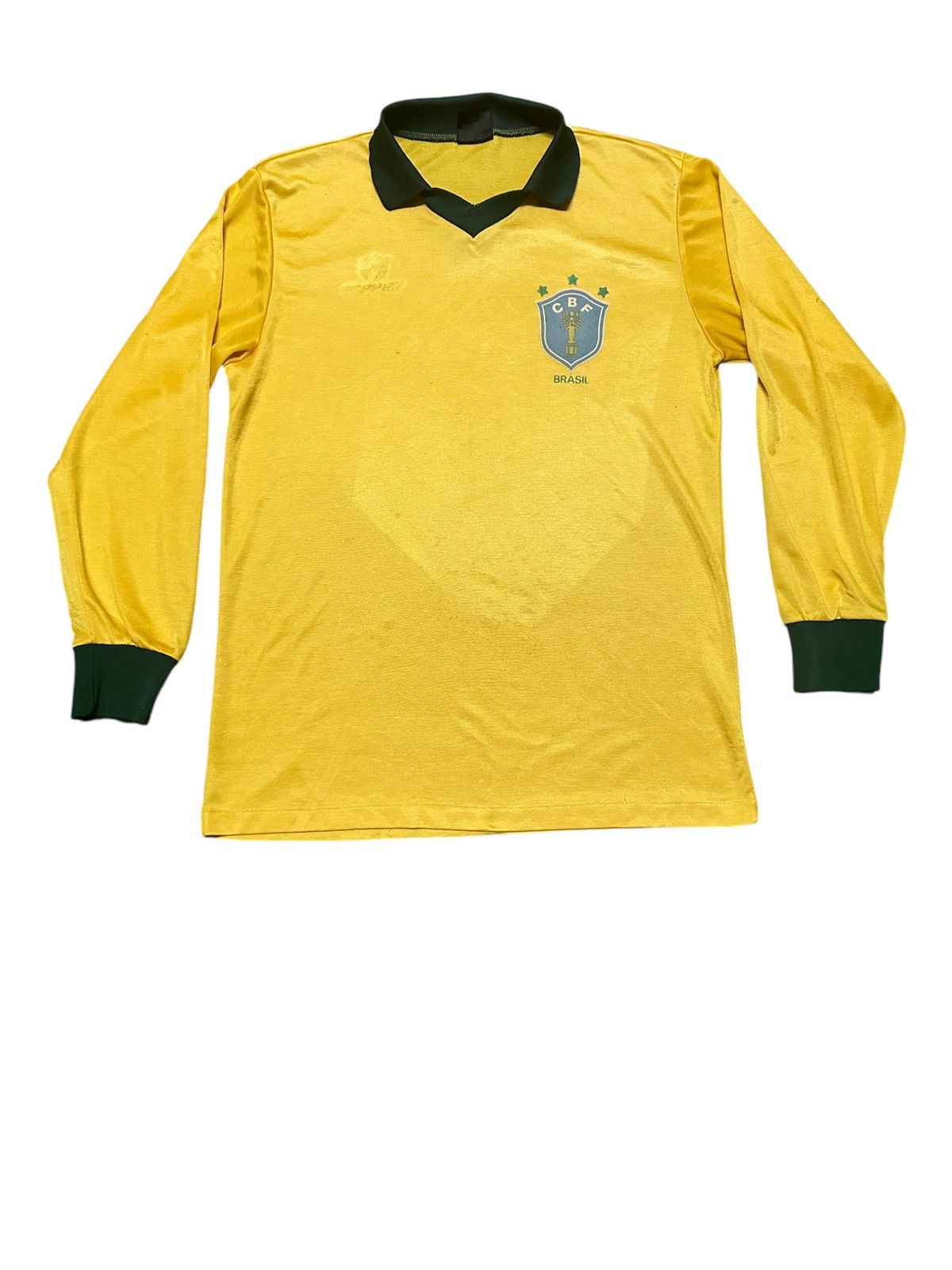 Vintage Vtg 80s Brazil national team jersey Size US M / EU 48-50 / 2 - 1 Thumbnail