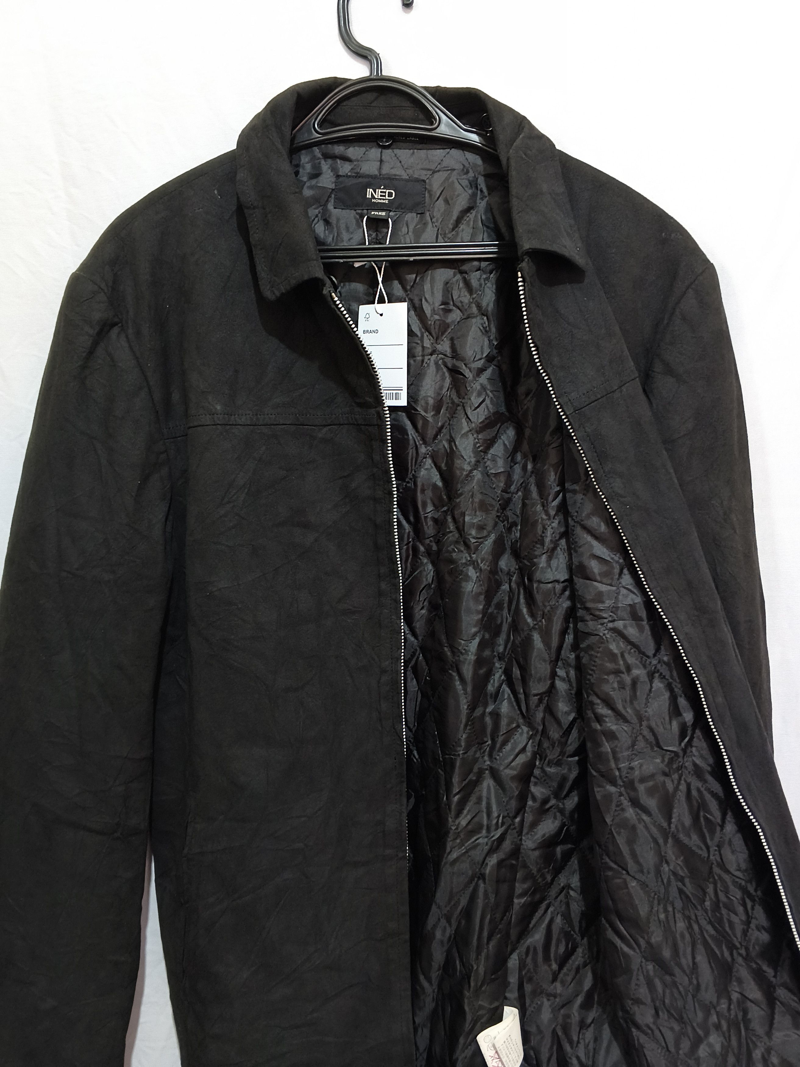 Yohji Yamamoto japanese archive INED Homme Black Zip Jacket Coat Quilted Size US M / EU 48-50 / 2 - 3 Thumbnail