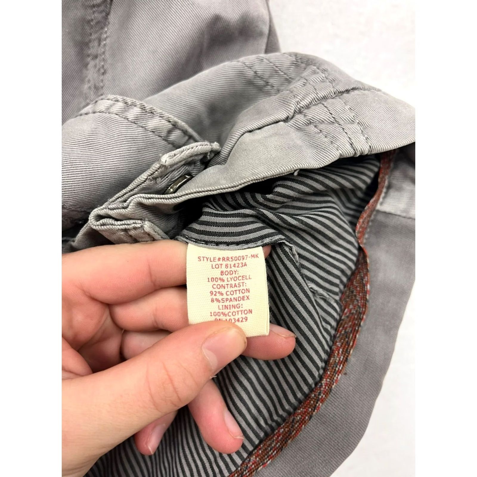 Vintage Peyton Jenson Womens Vest Gray S Lyocell Blend Cotton Pocket Striped Lining Utility Samsung? Size S / US 4 / IT 40 - 4 Thumbnail