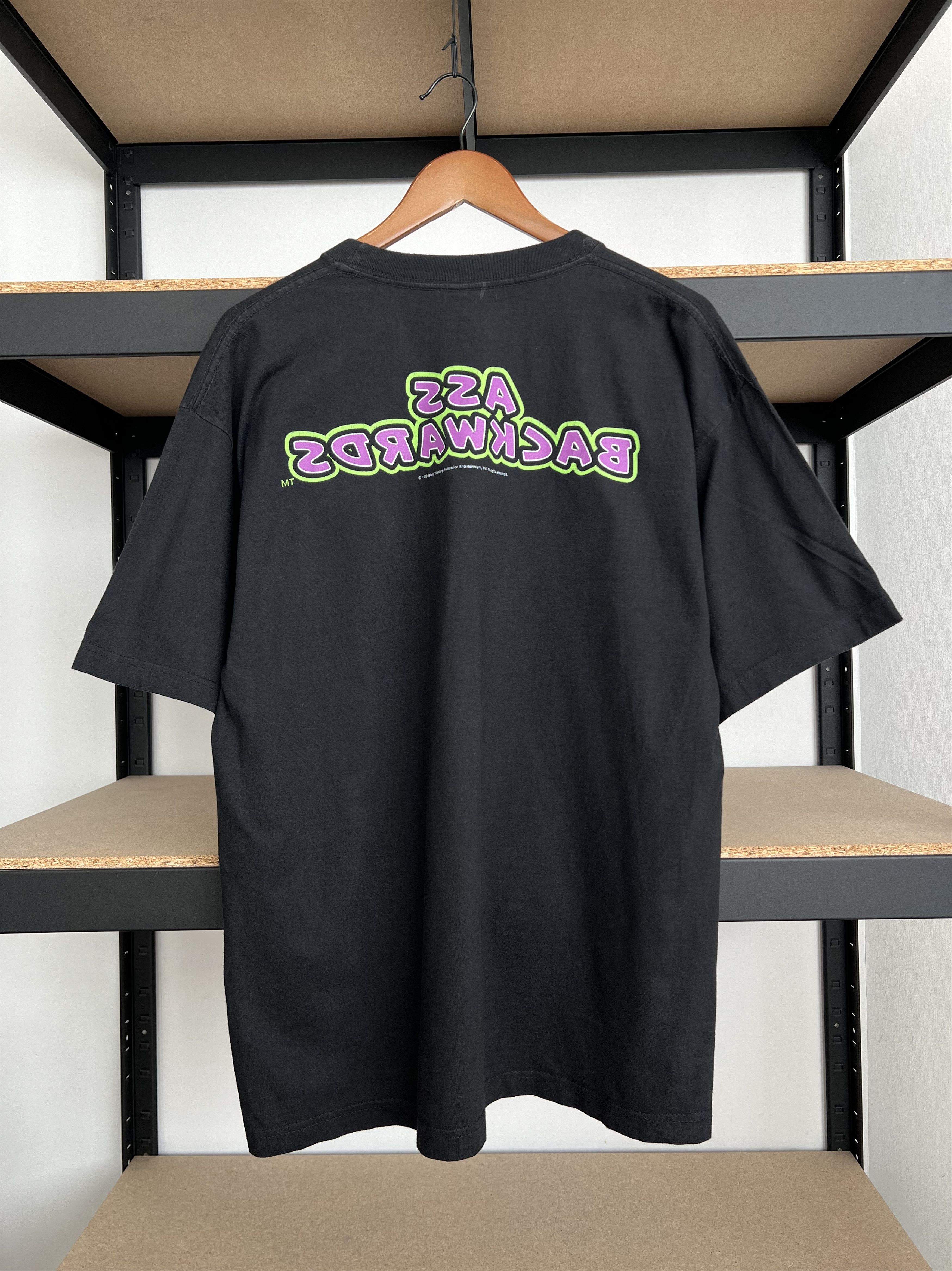 WWE Vintage 1999 Mr Ass Billy Gunn Backwards WWE WWF T-shirt Size US XL / EU 56 / 4 - 3 Thumbnail
