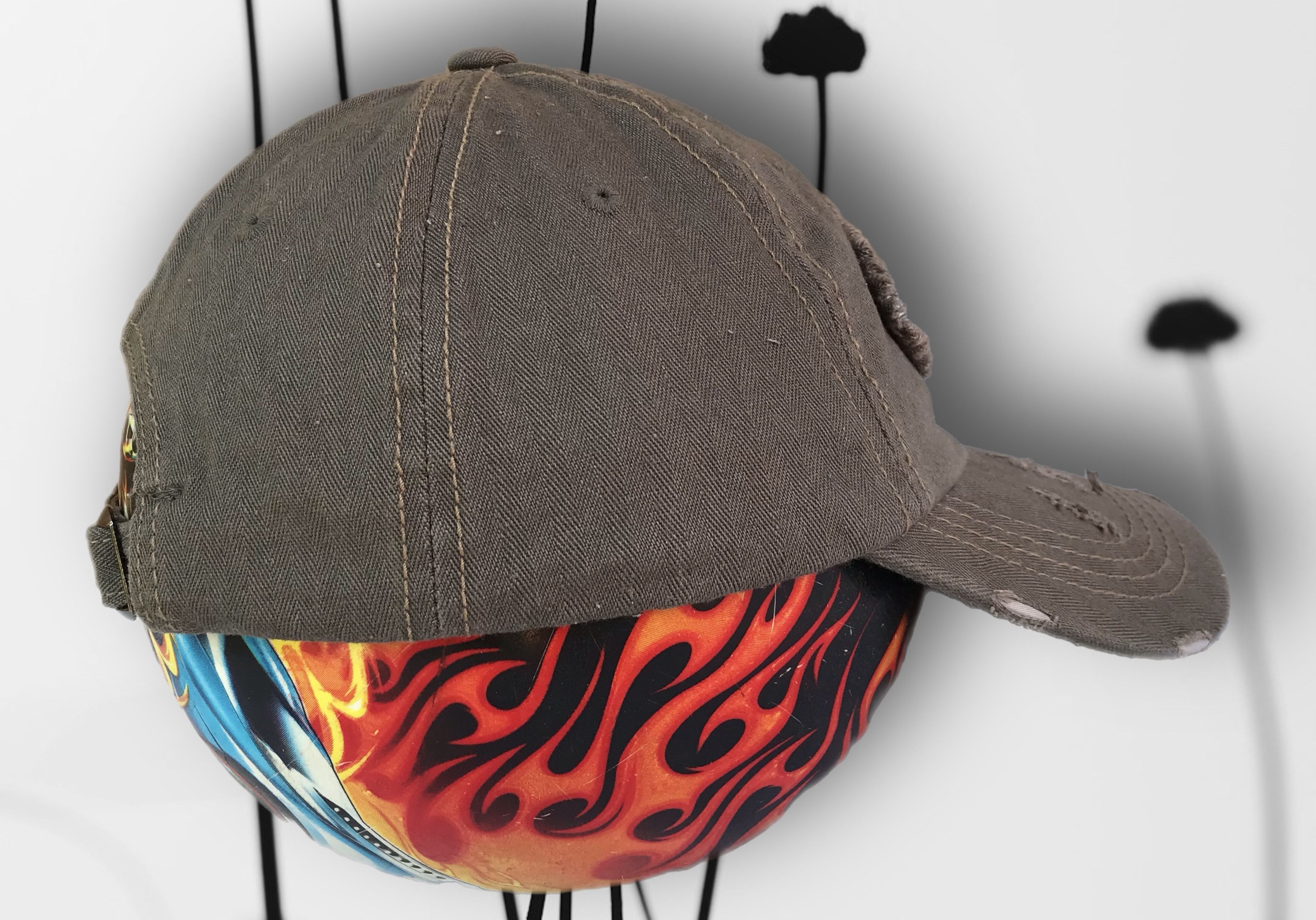 Von Dutch Von Dutch Cap Vintage With Torn Elements Big Logo Hat Y2K Size ONE SIZE - 4 Thumbnail