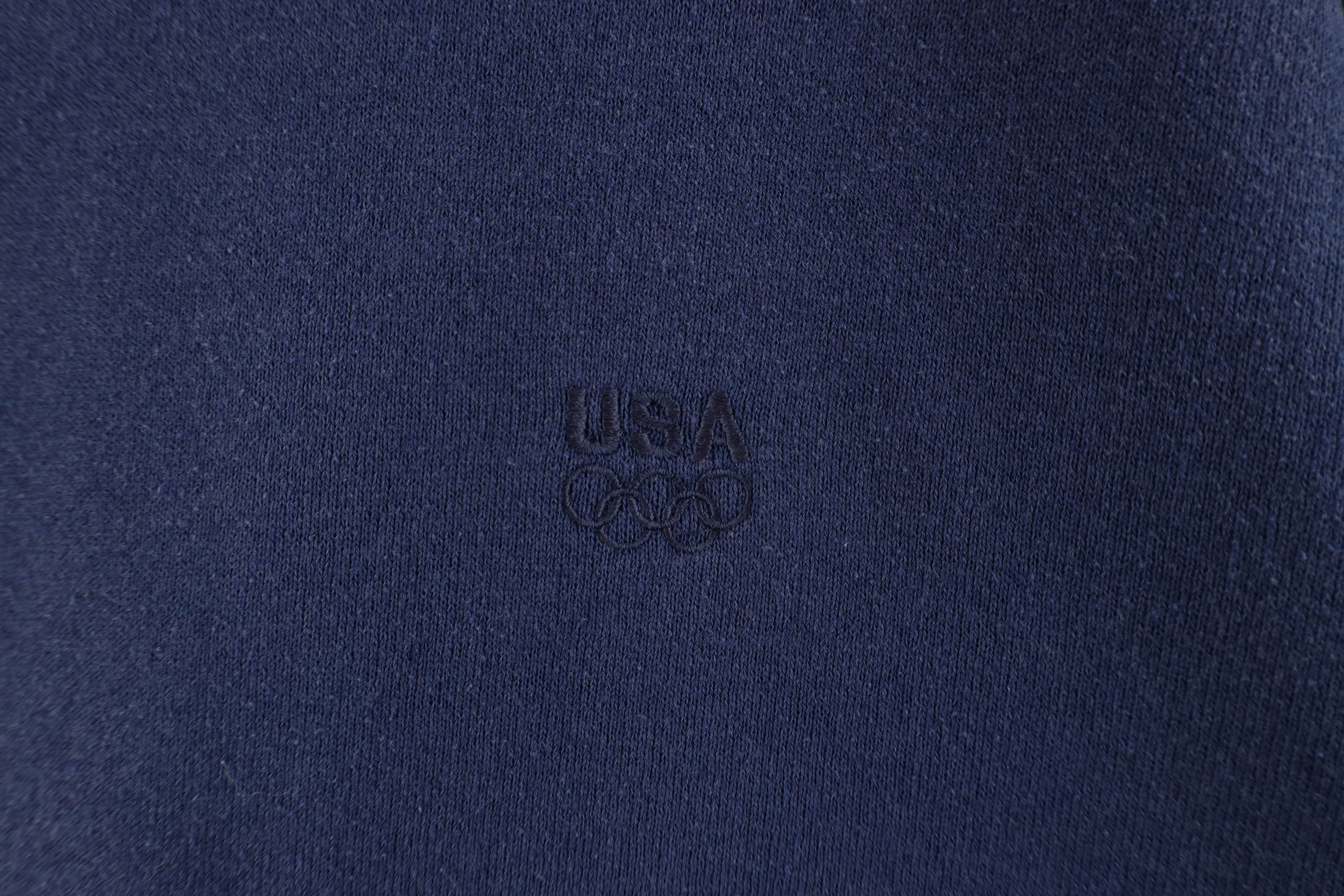 Vintage Vintage 90s USA Olympics Spell Crewneck Sweatshirt Blue USA Size US L / EU 52-54 / 3 - 4 Thumbnail