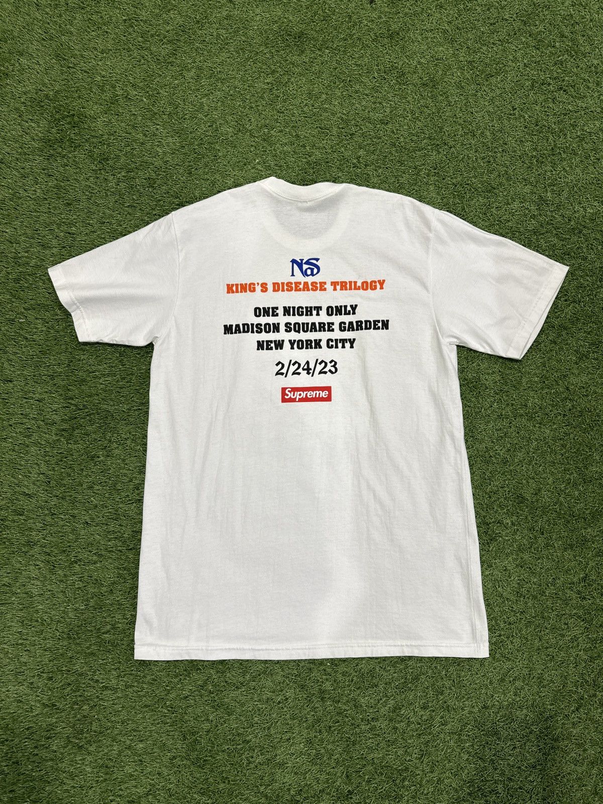 激レア入手困難 Supreme Nas Madison Square Garden F&F Tシャツ Nas × Streetwear × Supreme F&F SS23 Supreme Nas Live At The