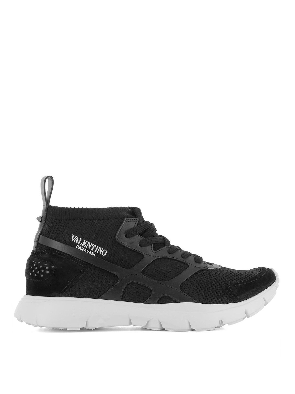 Valentino o1y0525 Logo Hi-Top Sneakers in Black Size US 6 / EU 39 - 1 Thumbnail