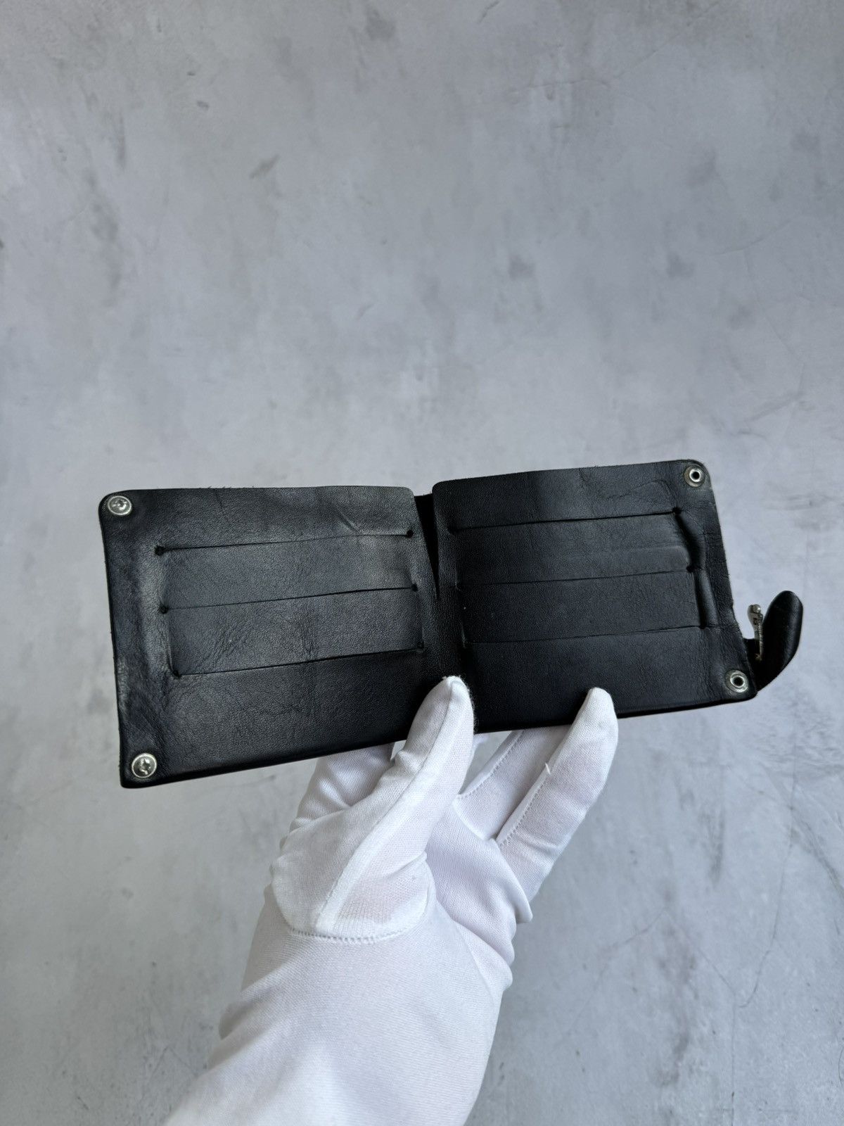 Vintage Vintage Leather Wallet Black Size ONE SIZE - 2 Thumbnail