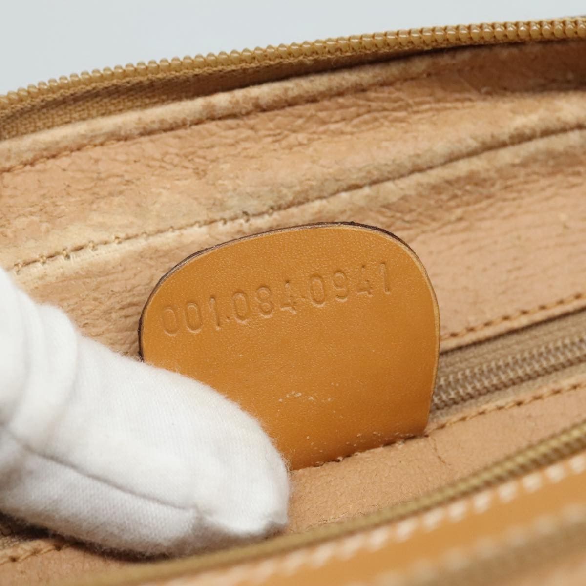 GUCCI Micro GG Supreme Shoulder Bag Pvc Beige