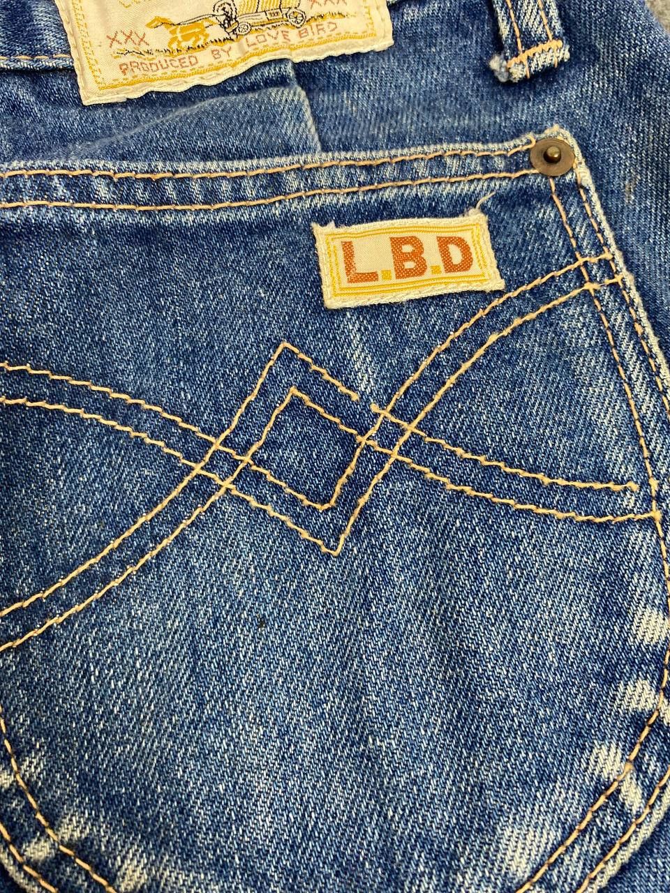 Vintage vintage lovebird denim talon zipper nice design Size US 27 - 4 Thumbnail