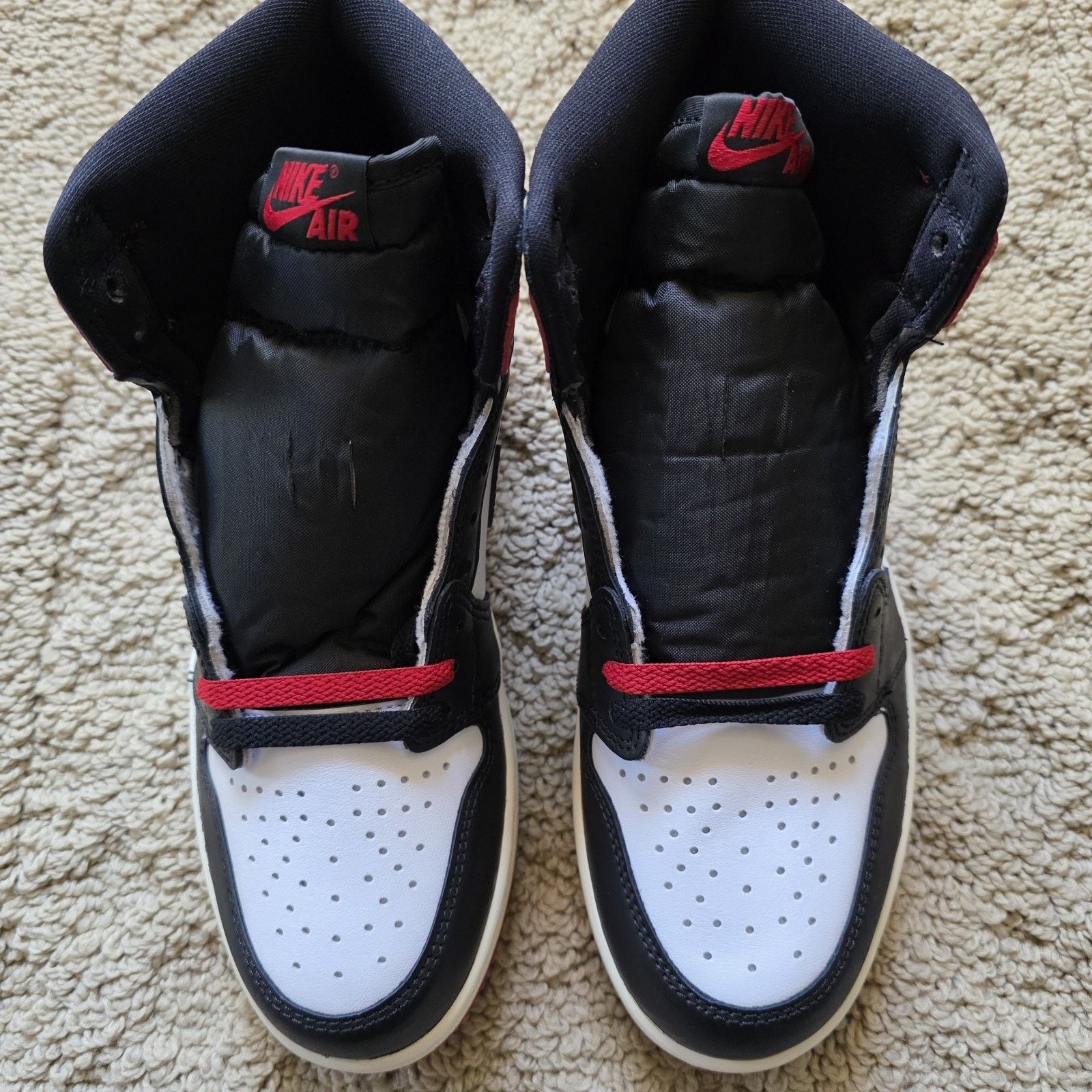 Jordan Brand Air Jordan 1 Retro OG High Black Toe Brand New Sz 8.5 Size US 8.5 / EU 41-42 - 4 Thumbnail
