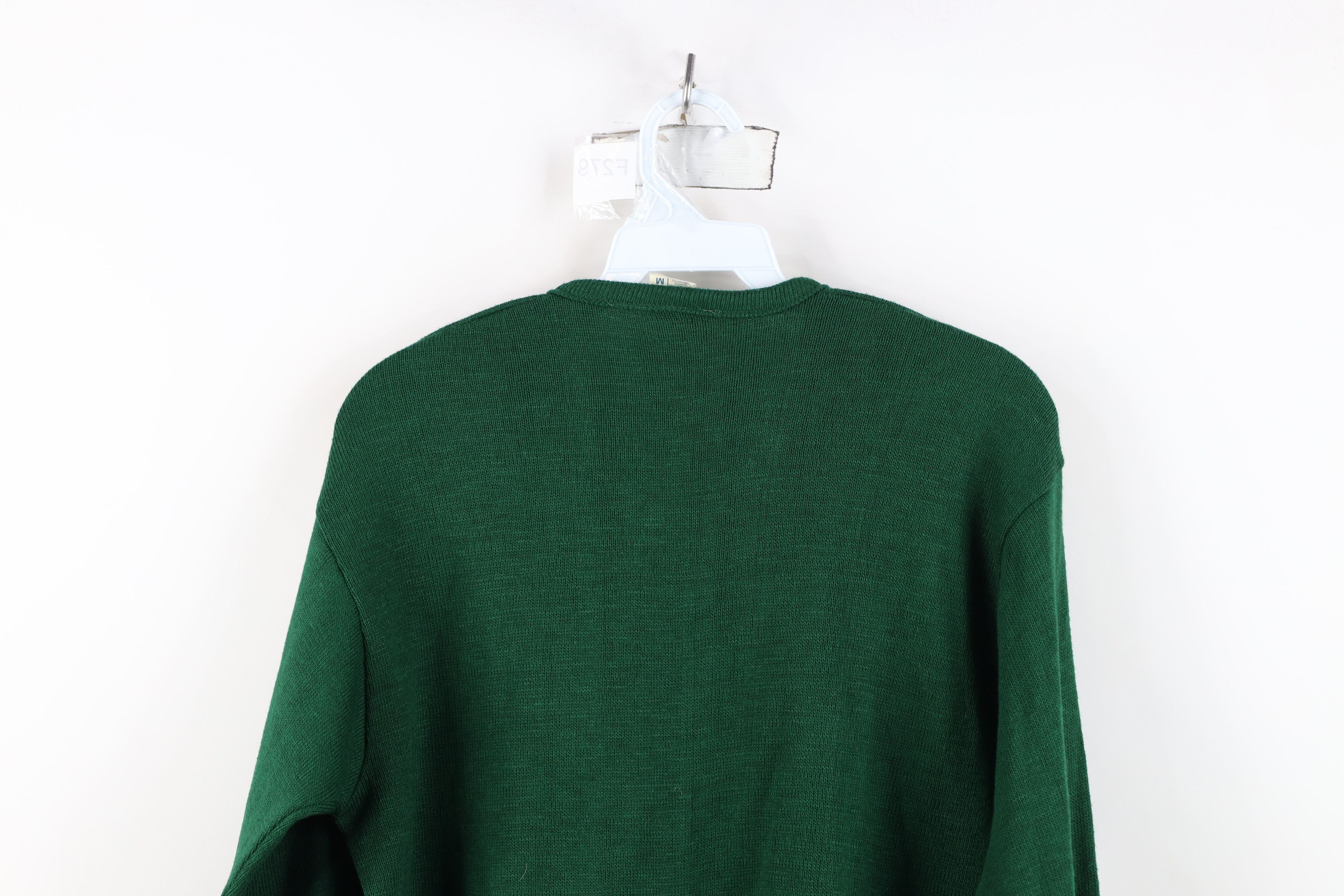 Vintage Vintage 70s Streetwear Mustang V-Neck Sweater Green USA Size M / US 6-8 / IT 42-44 - 11 Thumbnail