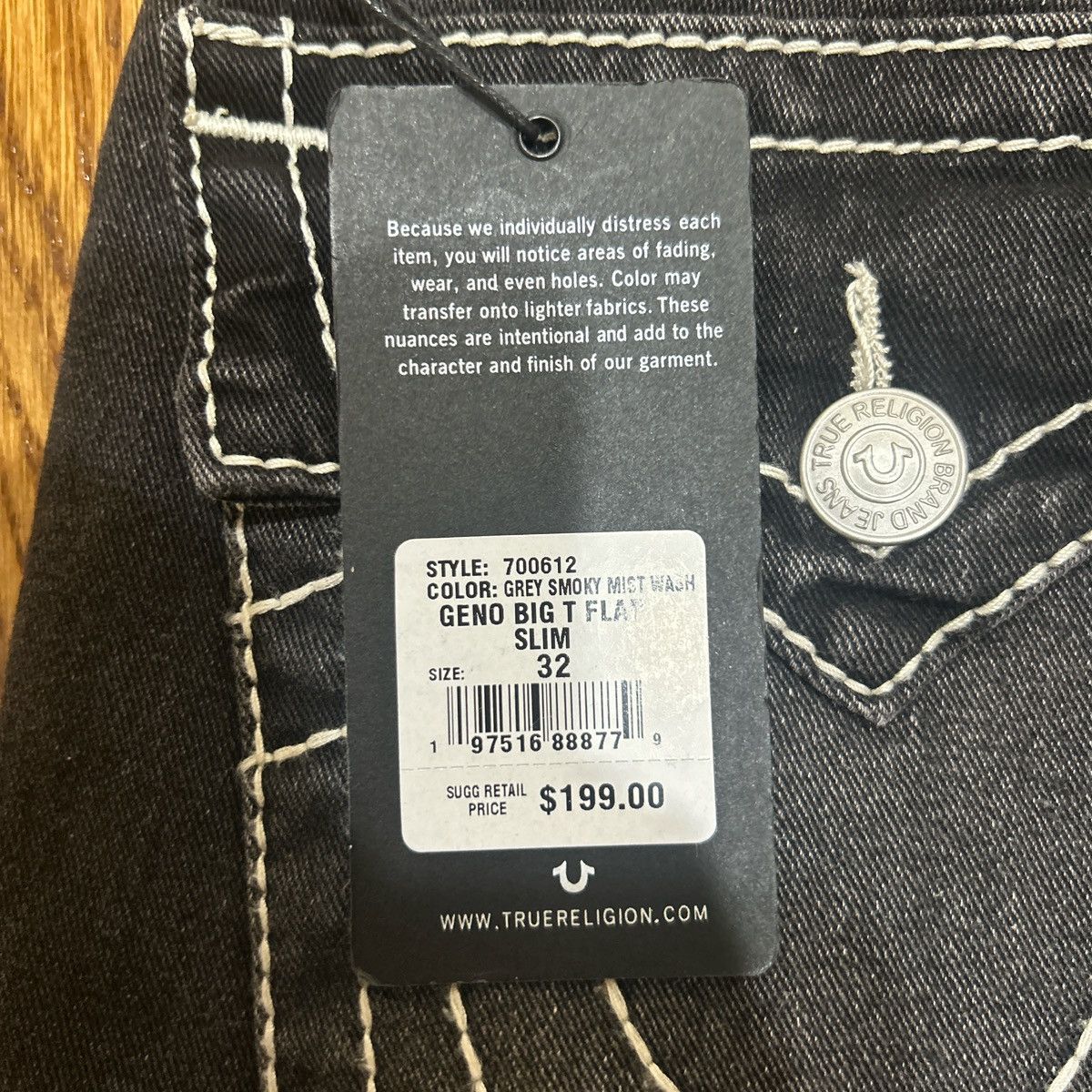 True Religion Geno Big T Flap True Religion Jeans Size US 32 / EU 48 - 3 Thumbnail