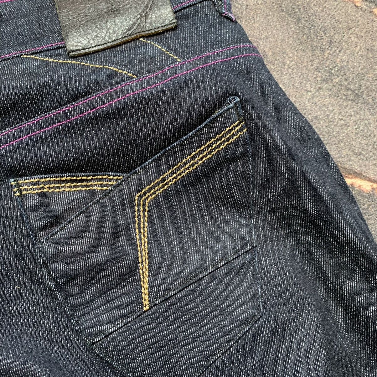 Japanese Brand Sick Toyoaki Kuwayama Sakura Hand painted Jeans Size US 31 - 16 Thumbnail