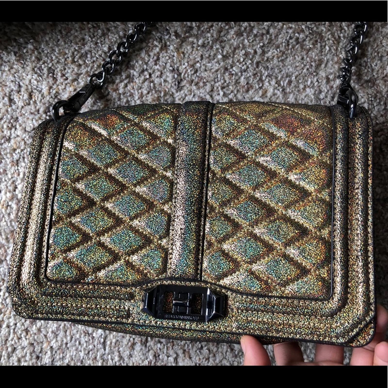 Other Iridescent Rebecca Minkoff Quilted Love Crossbody Size ONE SIZE - 1 Thumbnail