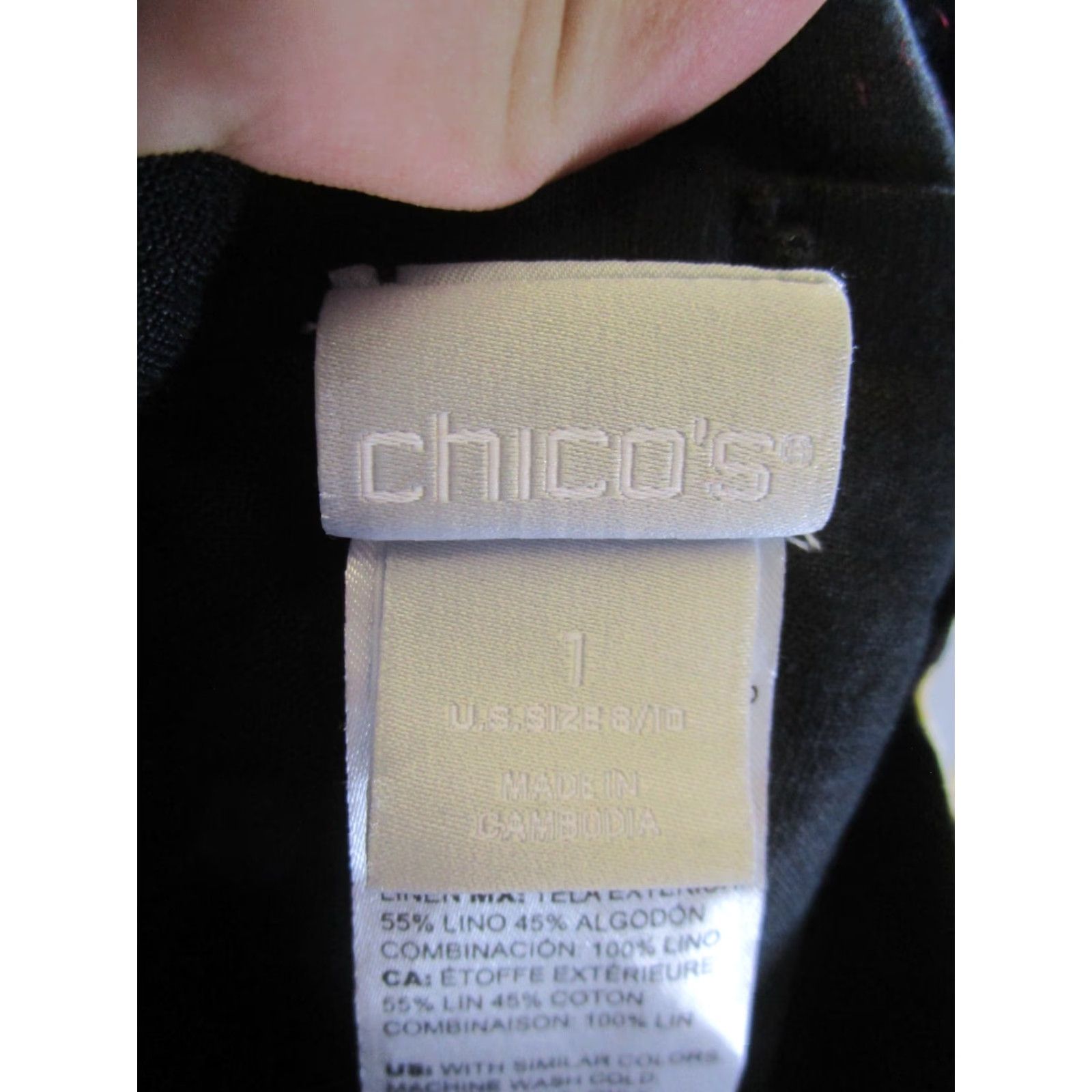 Vintage VINTAGE Chico'S Jacket Womens Medium White Animal Print Coton NEW Size M / US 6-8 / IT 42-44 - 6 Thumbnail