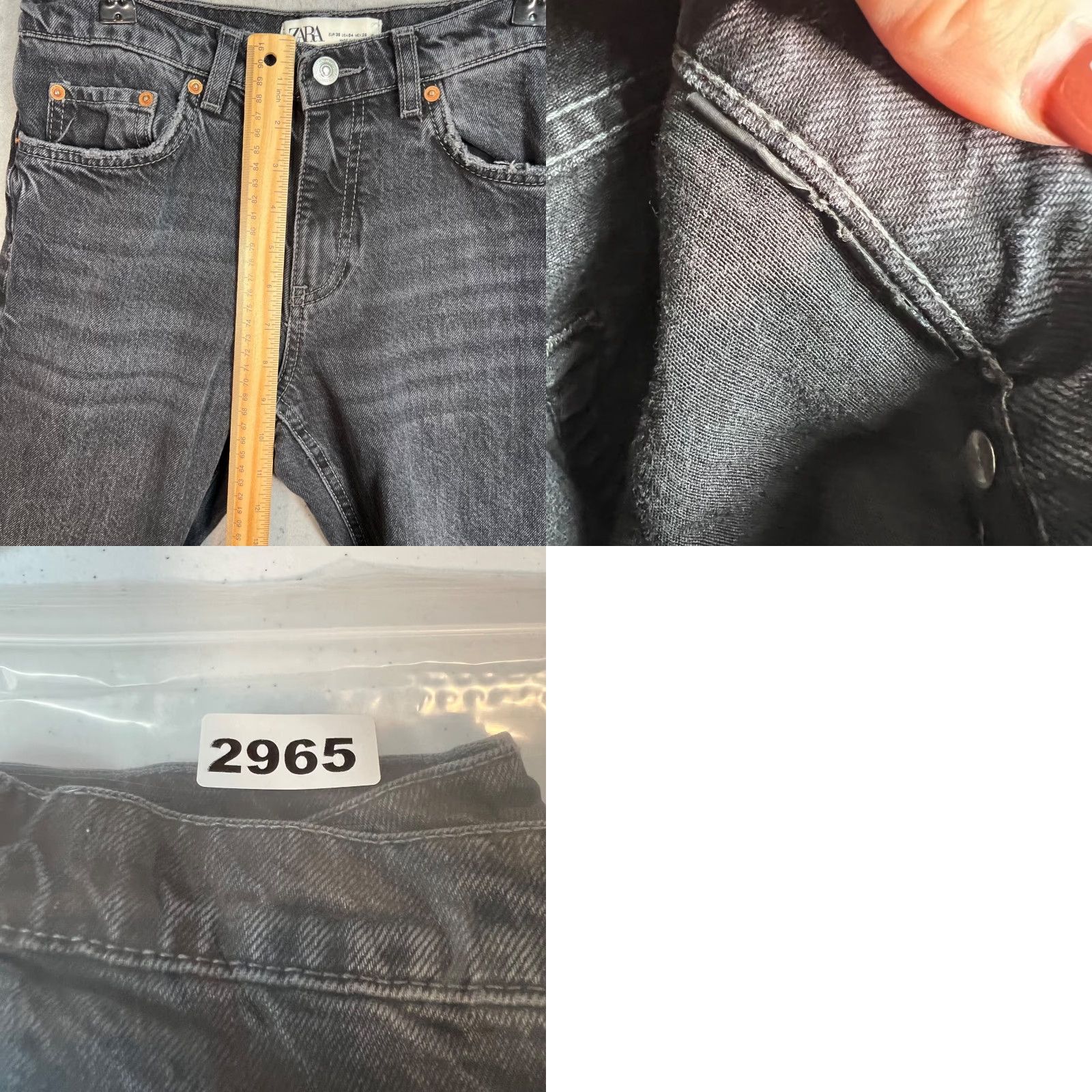 Zara Zara Jeans Womens 4 Black Denim High-Waist Skinny Be 5-Pocket Design Stretch Regular Rise 31 Inseam Denim Pants Women's Clothing Jeans No. 4? Size 27" / US 4 / IT 40 - 8 Thumbnail