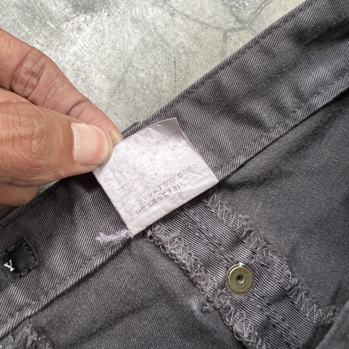 Undercover 2000s Moussy Undercover Washed Bondage Bottom Zip Pants Size US 27 - 15 Thumbnail