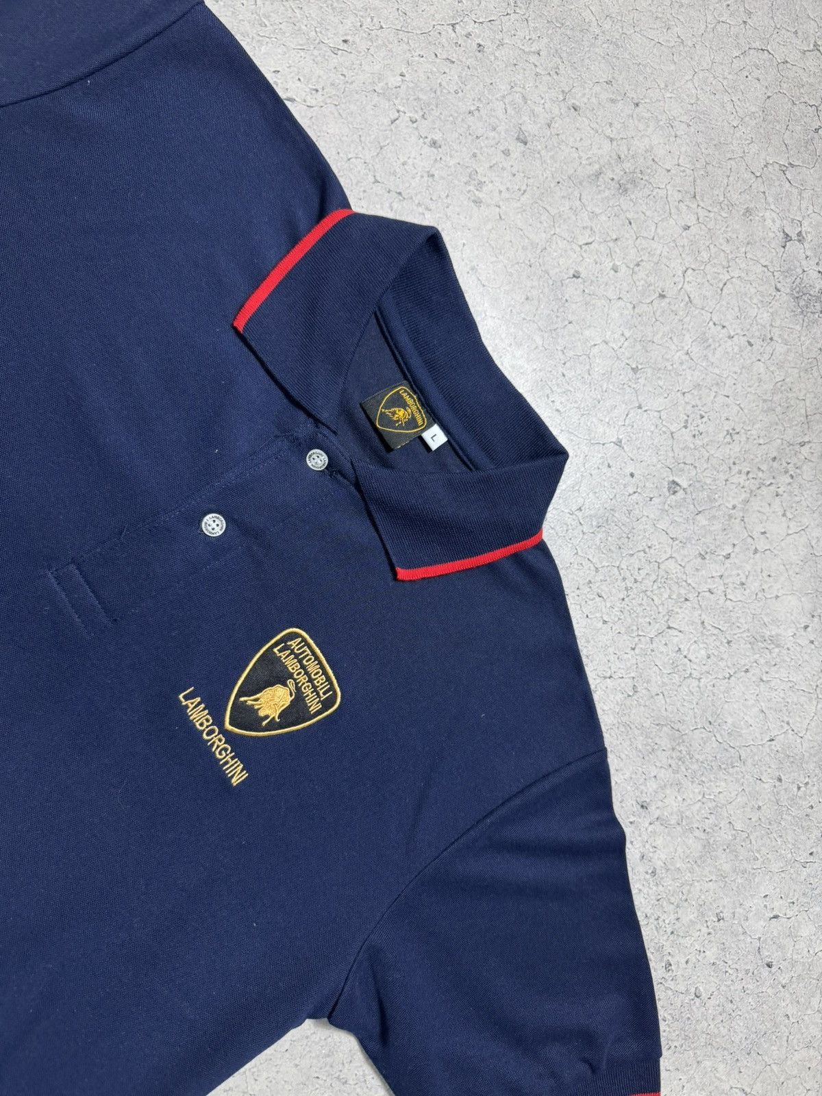 Lamborghini Lamborghini Racing Big Logo Polo Shirt Size L Size US L / EU 52-54 / 3 - 5 Thumbnail