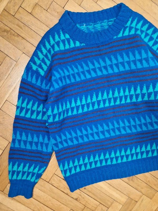 Vintage Vintage wool oversize sweater 90s japan avant garde Size US XL / EU 56 / 4 - 3 Thumbnail