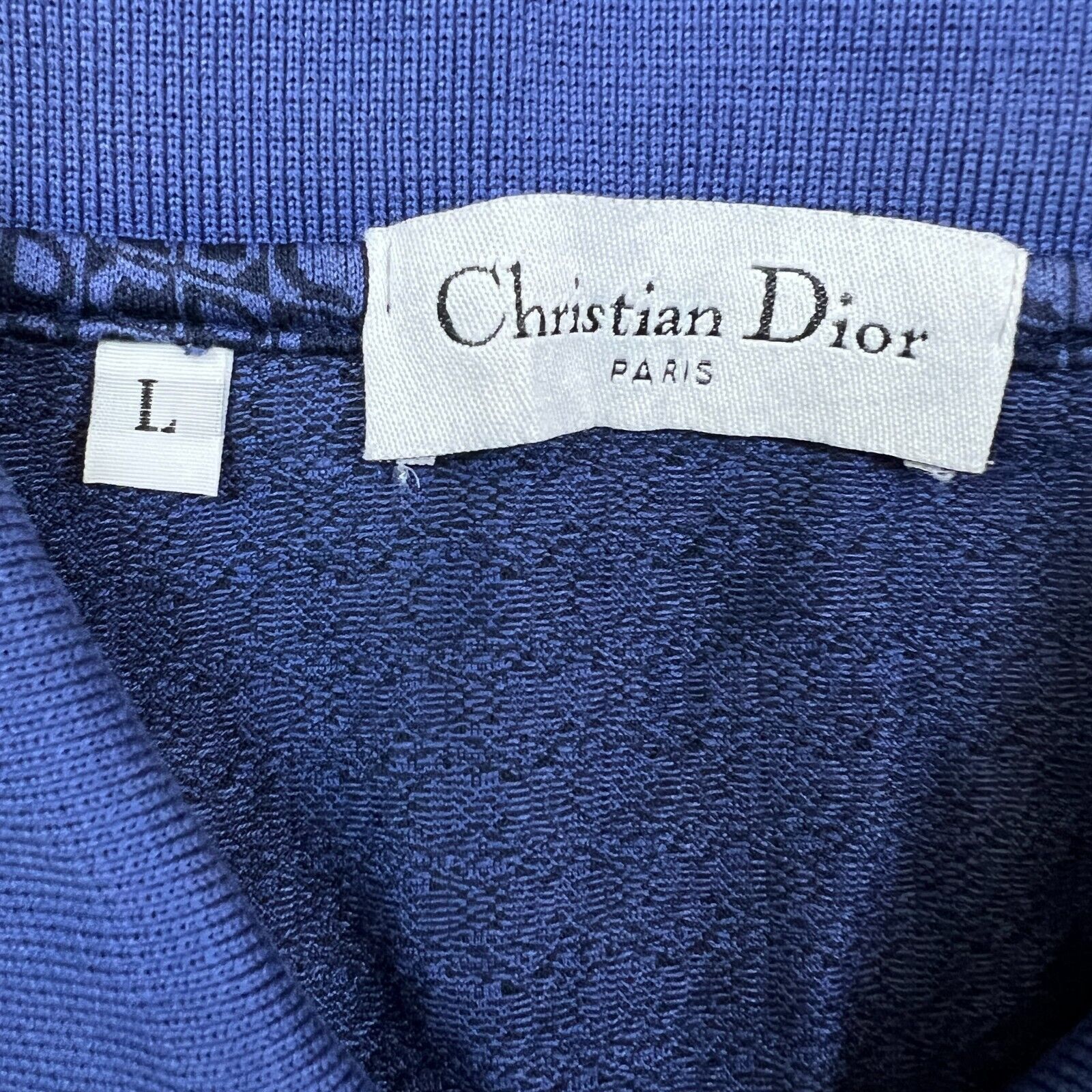 Designer × Dior Christian Dior Polo Shirt Large Oblique Monogram Pocket Tee Size US L / EU 52-54 / 3 - 6 Thumbnail