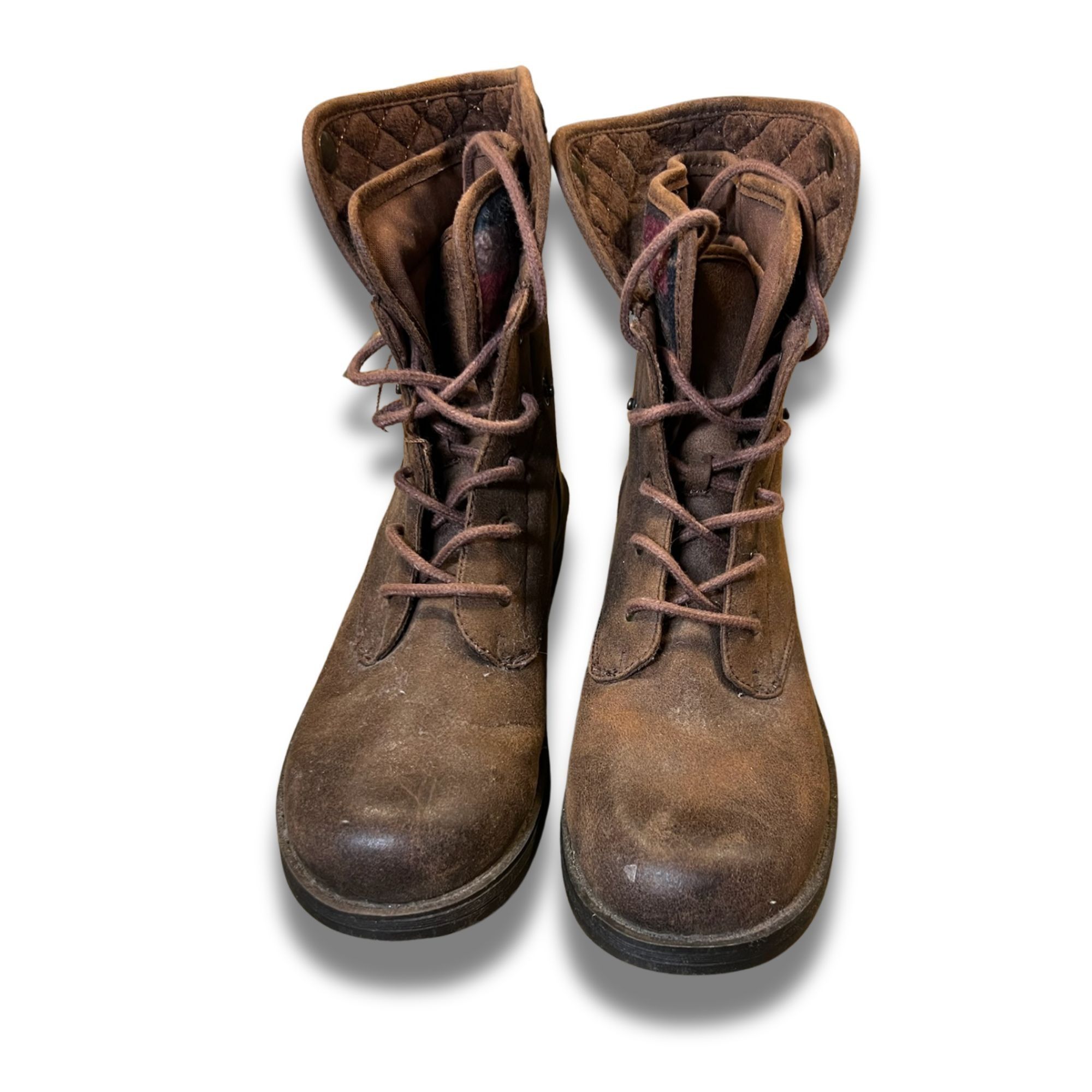 American Eagle Outfitters American Eagle Brown Casual Lace-Up Ankle Boots For Women Si Size US 8 / IT 38 - 2 Thumbnail