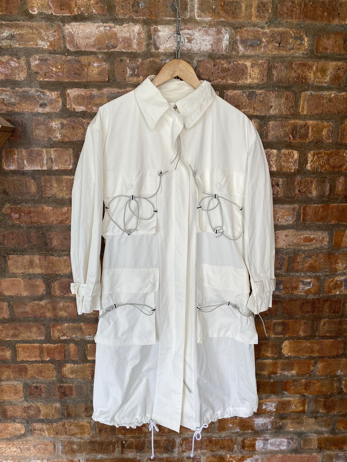 Issey Miyake SS04 ISSEY MIYAKE Bungee Cord Long Raincoat Size US M / EU 48-50 / 2 - 3 Thumbnail