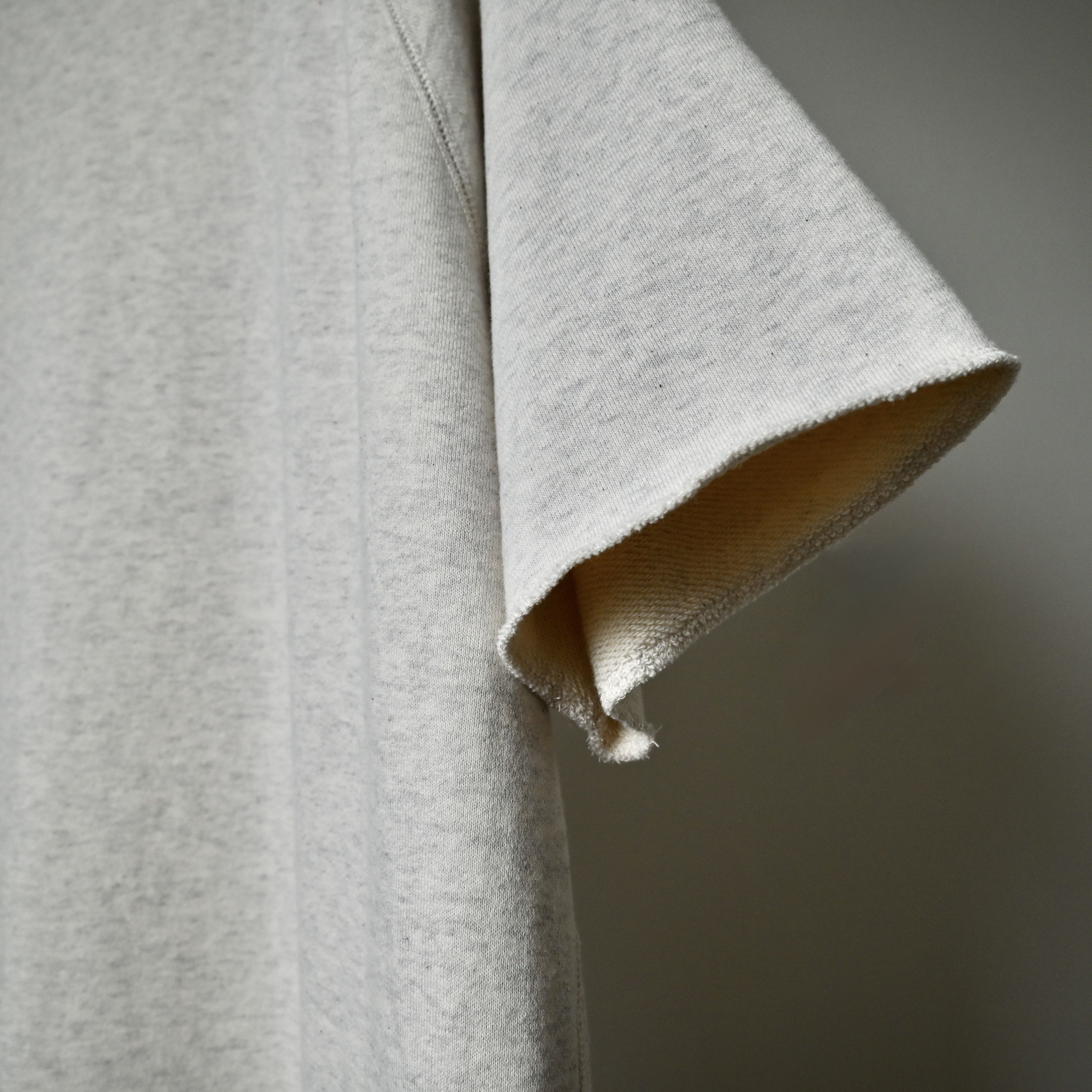 Beams Plus BEAMS Plus "Cut-off" S/S sweatshirt, Oatmeal, made in Japan Size US XL / EU 56 / 4 - 8 Thumbnail