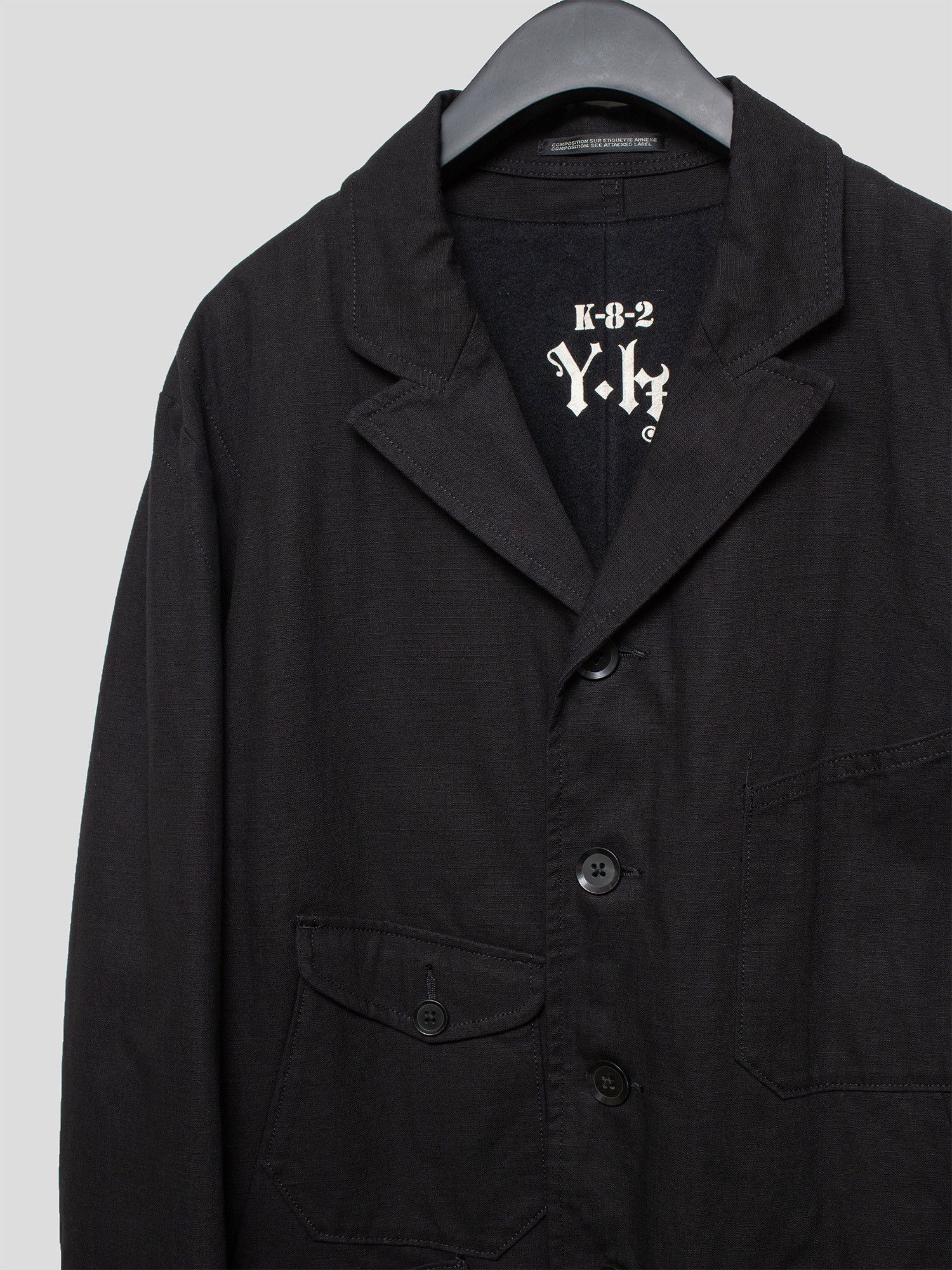 Yohji Yamamoto Yohji Yamamoto AW09 Long Blazer with Cargo Pockets Size US L / EU 52-54 / 3 - 4 Thumbnail