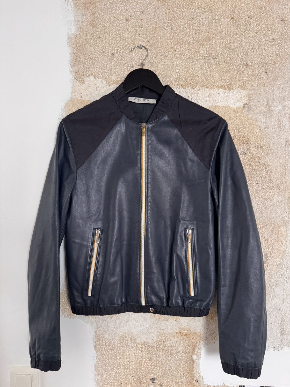 Miu Miu Miu Miu Spring Summer 2000 Leather Jacket Size M / US 6-8 / IT 42-44 - 1 Thumbnail