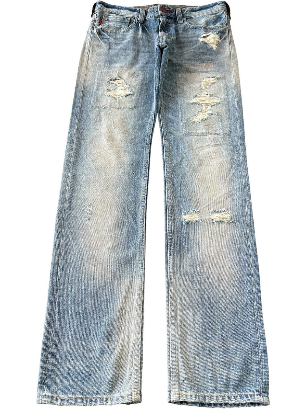 If Six Was Nine Vintage Japanese Rupert Mud Wash Distressed Jeans Size US 32 / EU 48 - 1 Thumbnail