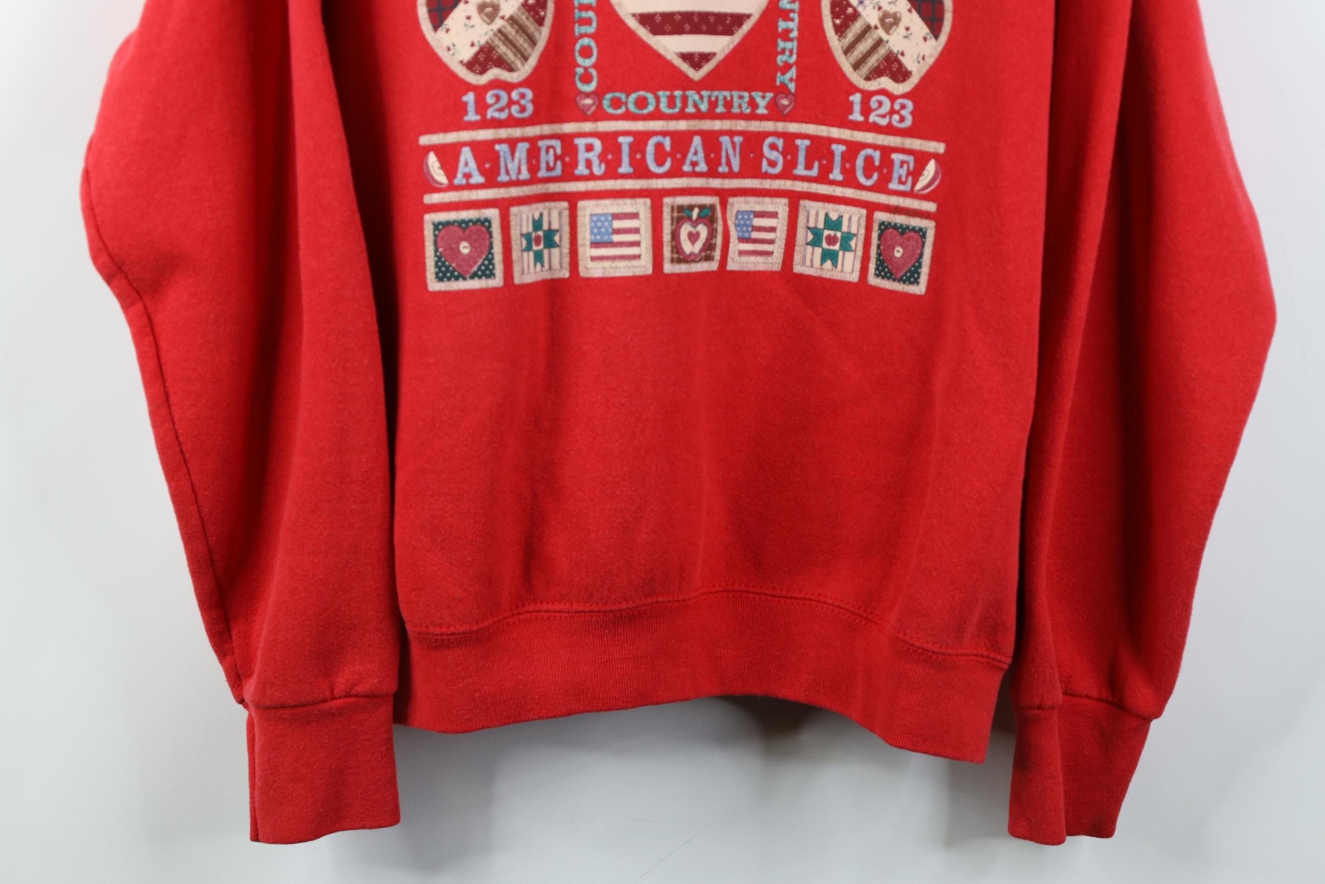 Vintage Vintage 90s Country Apple Pie Quilt Crewneck Sweatshirt Size L / US 10 / IT 46 - 3 Thumbnail