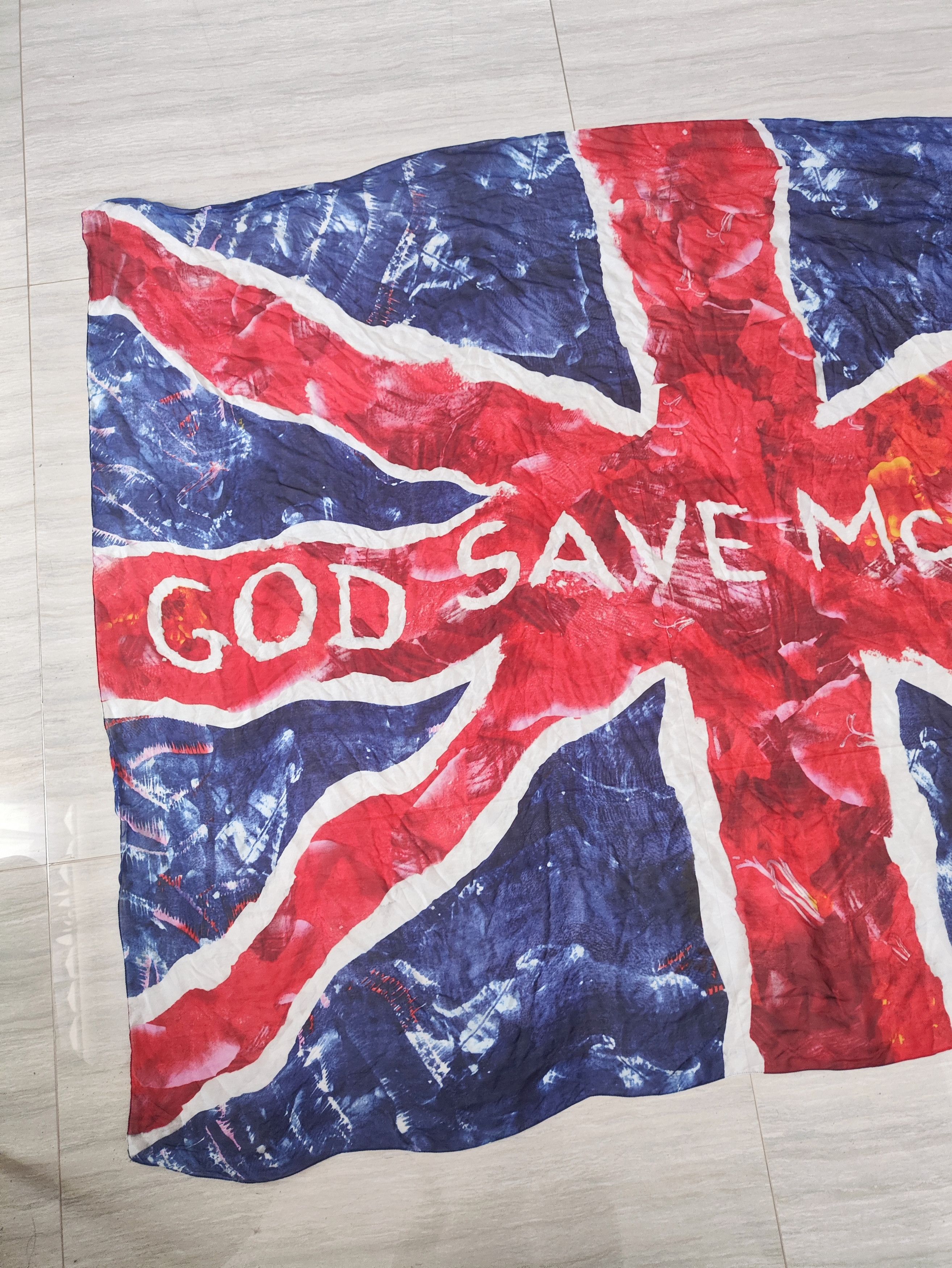 Alexander McQueen AW11 God Save McQueen Union Jack Archive Silk Scarf Size ONE SIZE - 3 Thumbnail