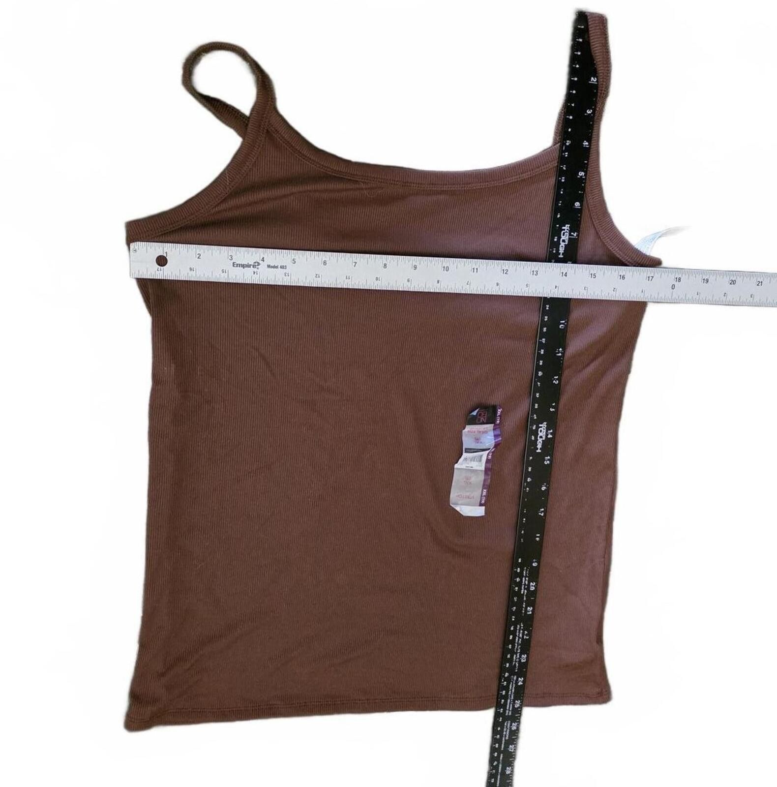 Other No Boundaries Brown Stretch Ribbed Tank Top Juniors XXL (19) Size XXL / US 16-18 / IT 52-54 - 8 Thumbnail