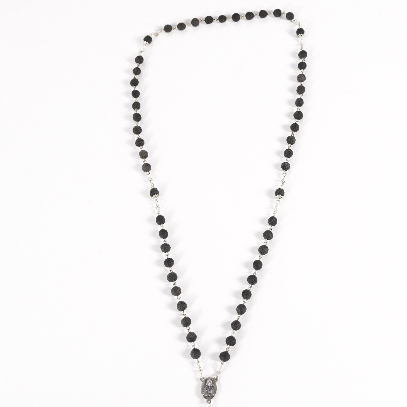 Other Mary Jesus Cross Crucifix Pendant Rosary Prayer Necklace Size ONE SIZE - 4 Thumbnail
