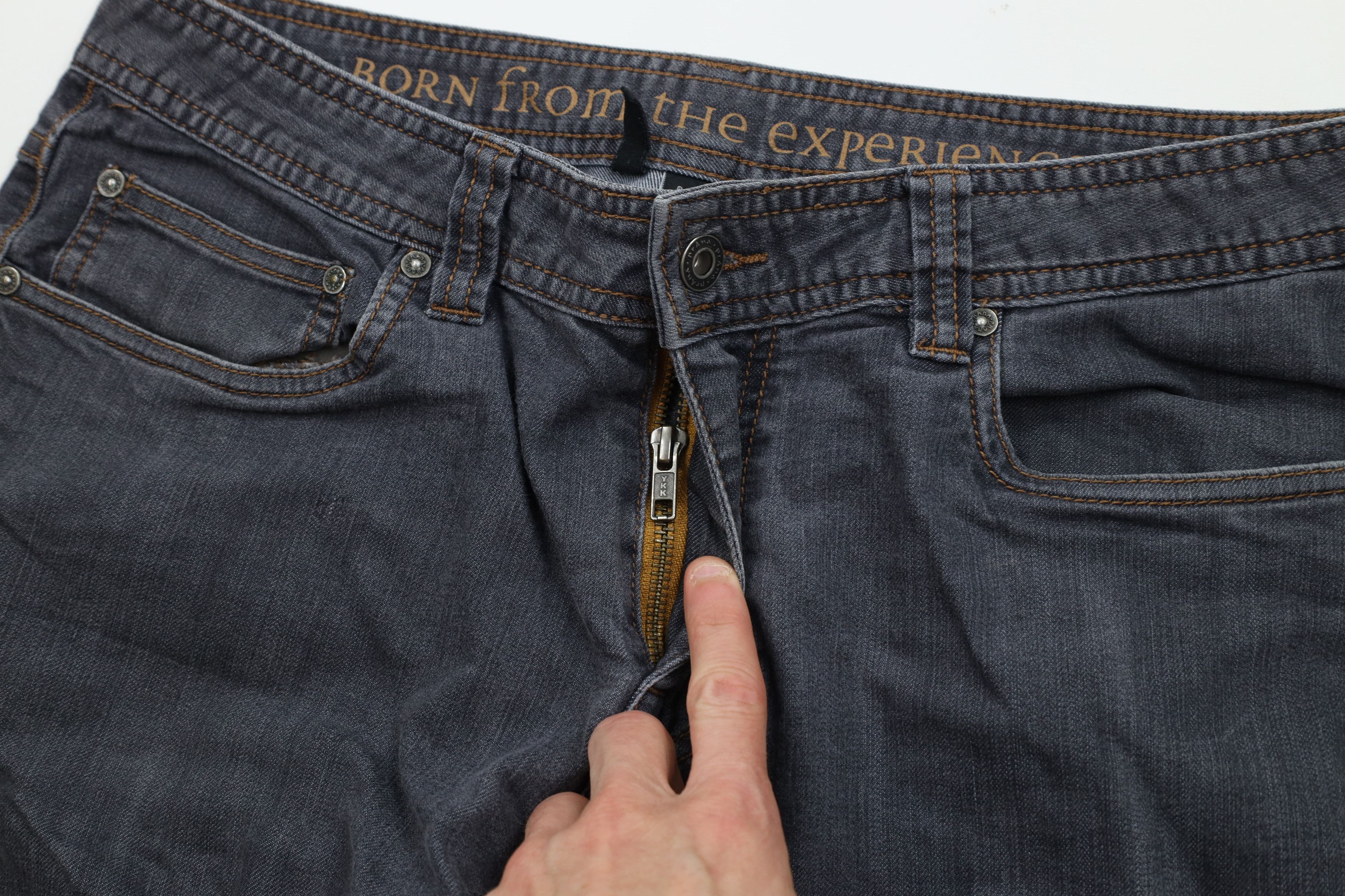 Prana prAna Breathe Faded Organic Cotton Straight Leg Jeans Black Size US 34 / EU 50 - 7 Thumbnail