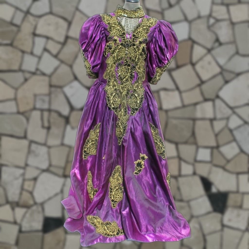 VINTAGE Victorian Renaissance Masquerade Costume Ball Gown Long