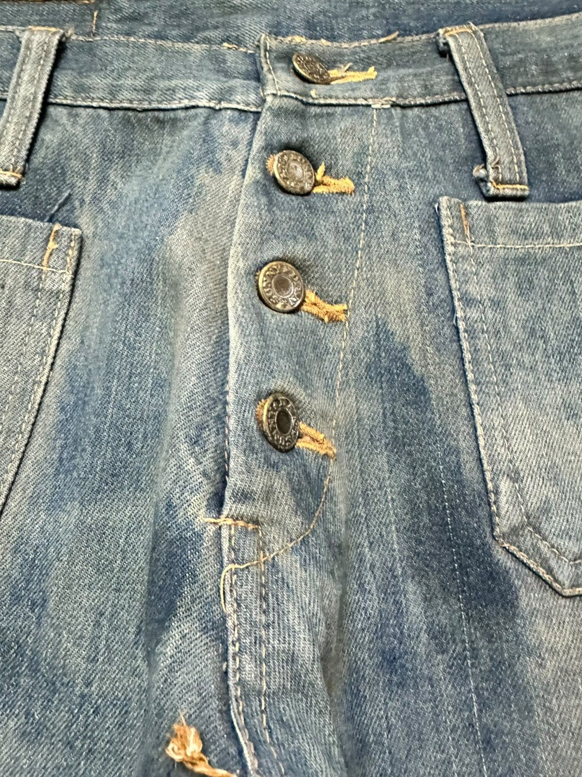 Hysteric Glamour Vintage Dan Sunny Flare Bell Bottom Mudwash Denim Size US 30 / EU 46 - 3 Thumbnail