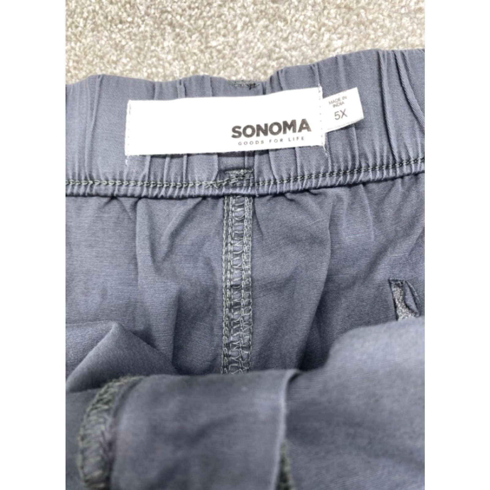 Vintage VINTAGE Sonoma Shorts Womens 5X Gray 52x5 Drawstring Belt NEW 5138 Size 38" / US 16 / IT 52 - 5 Thumbnail