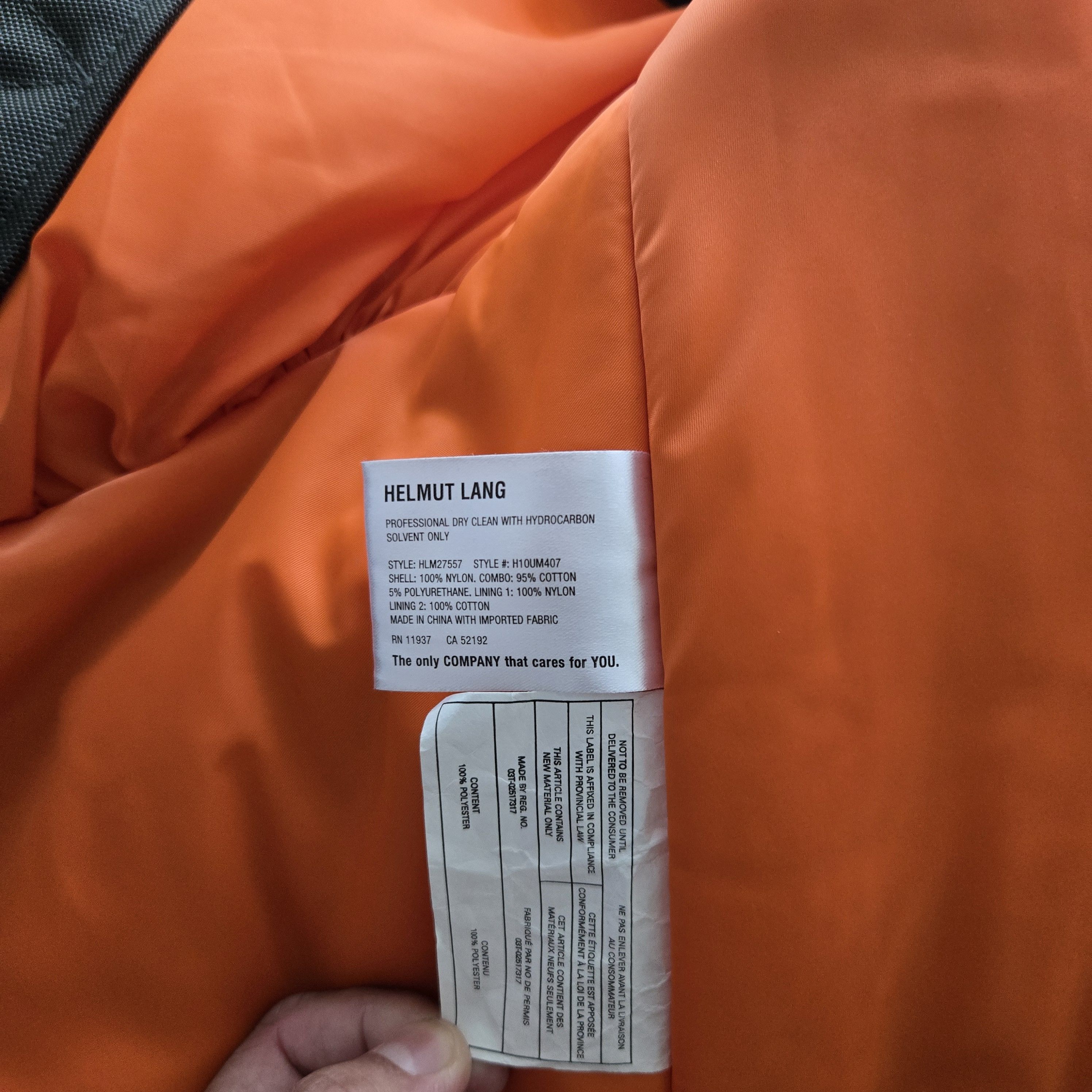 Helmut Lang 4 arm bomber jacket Size US L / EU 52-54 / 3 - 9 Thumbnail