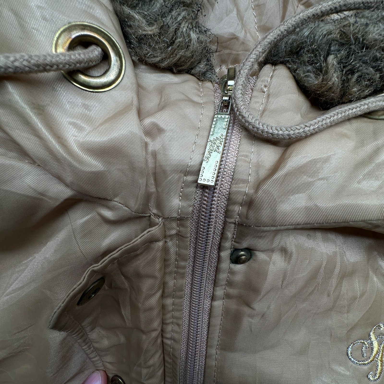 Southpole Vintage Y2K Southpole Gold Flight Bomber Jacket Womens Small Size S / US 4 / IT 40 - 10 Thumbnail