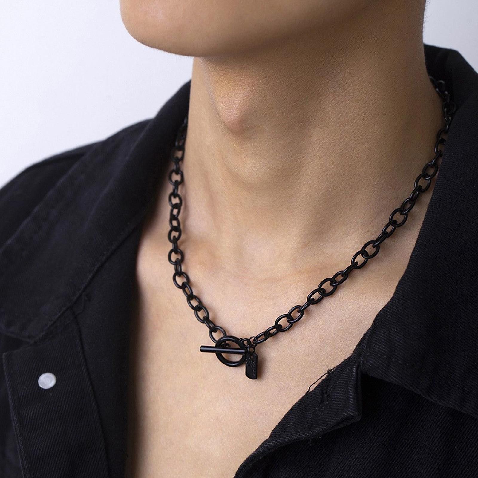 Jewelry Pistol Black Pendant Necklace Size ONE SIZE - 2 Thumbnail